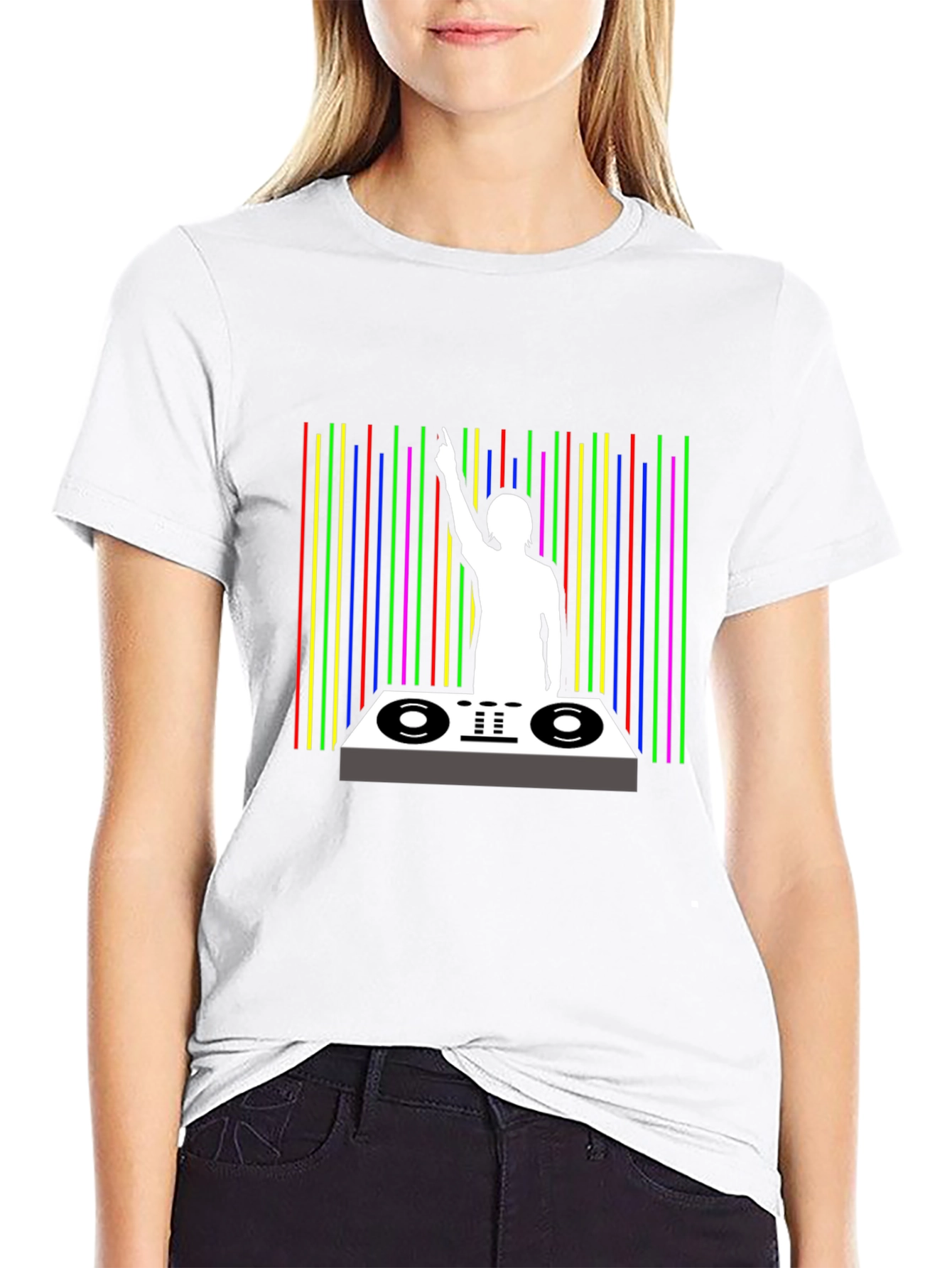 DJ Graphic Black T-Shirt - Music Lover Tee