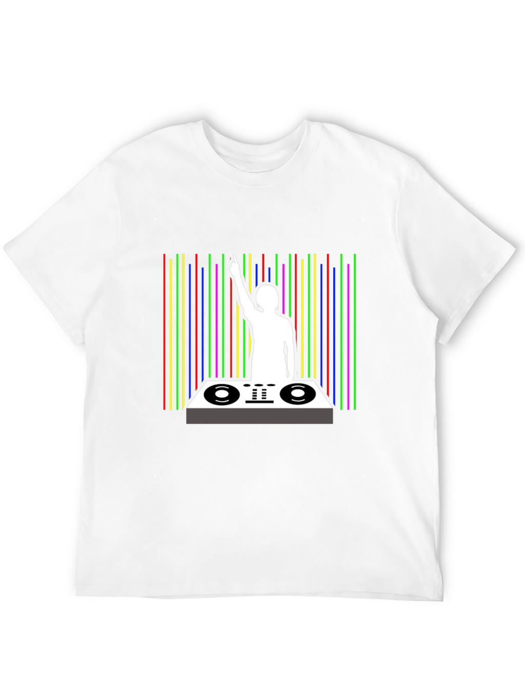 DJ Graphic Black T-Shirt - Music Lover Tee