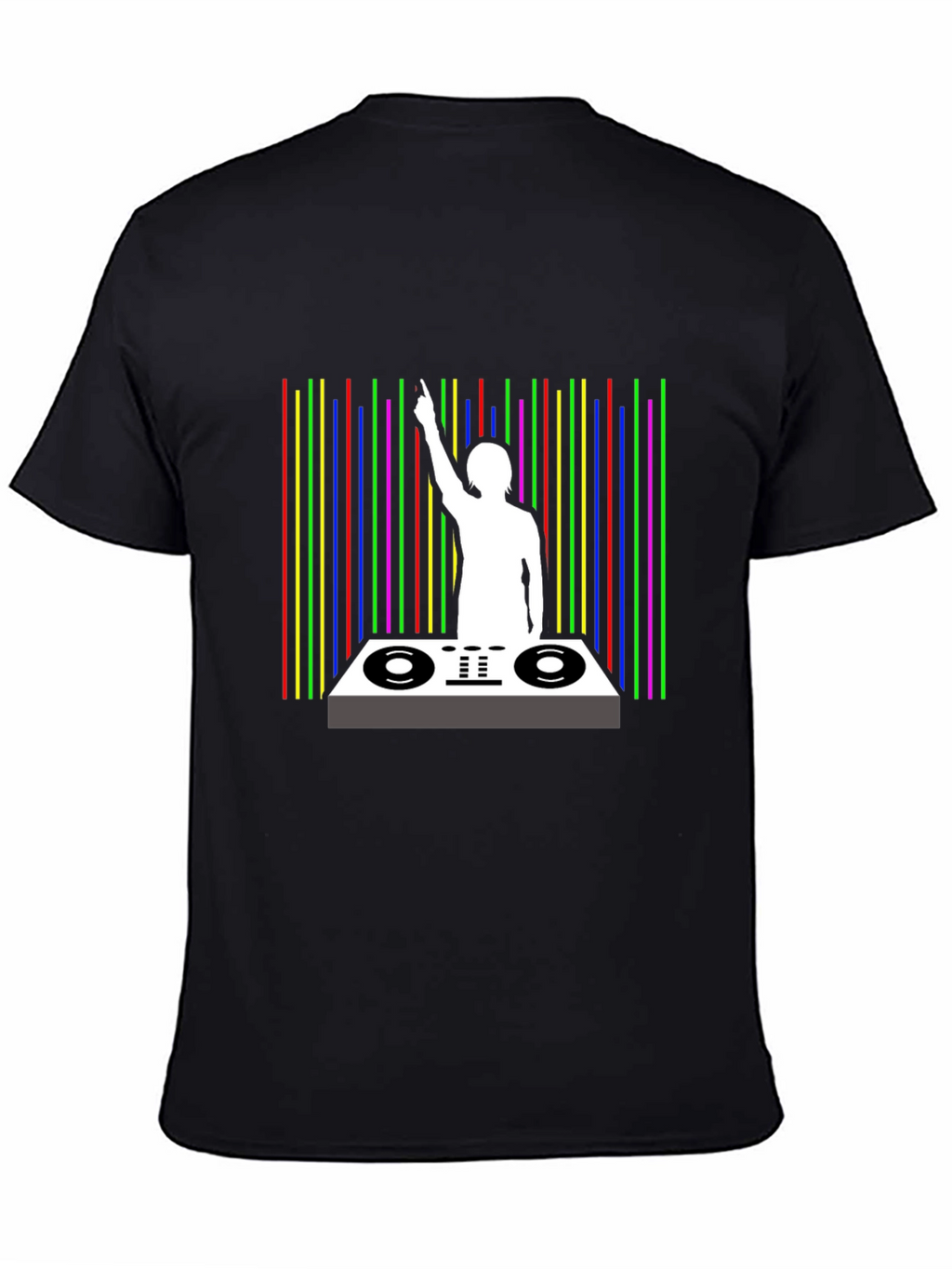 DJ Graphic Black T-Shirt - Music Lover Tee