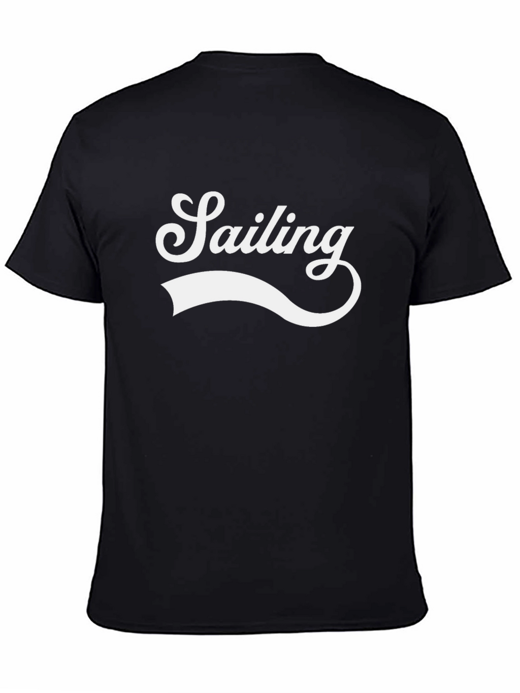 Sailing Graphic Tee - Black Cotton Blend