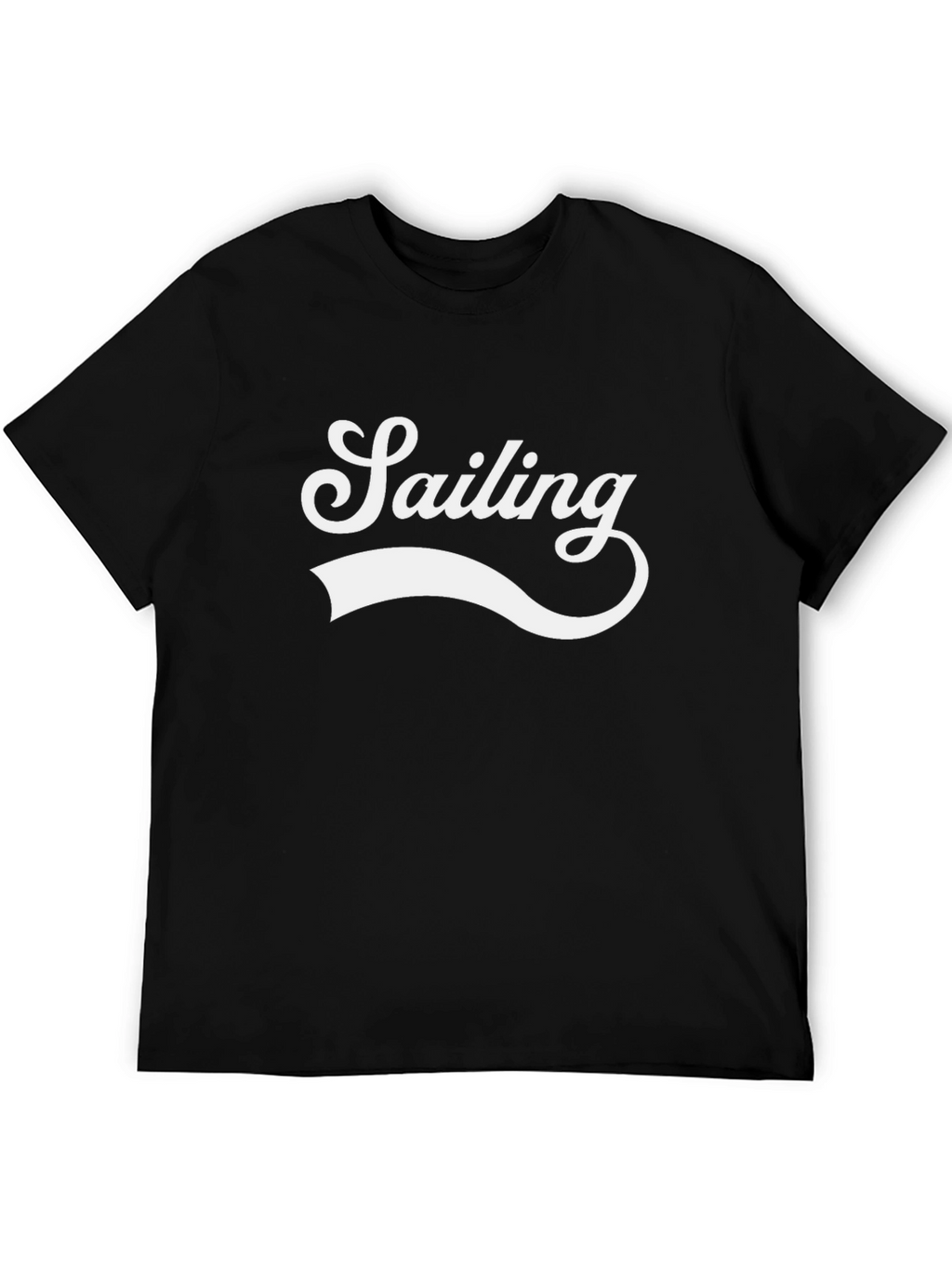 Sailing Graphic Tee - Black Cotton Blend