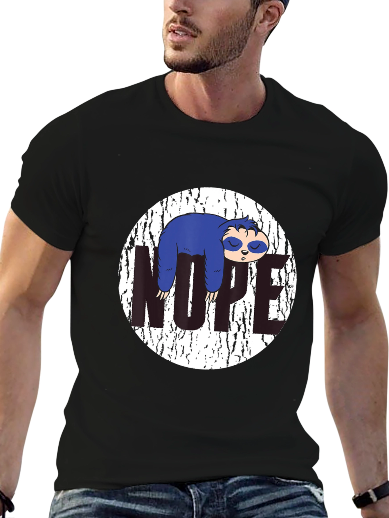Nope Sloth Graphic Tee