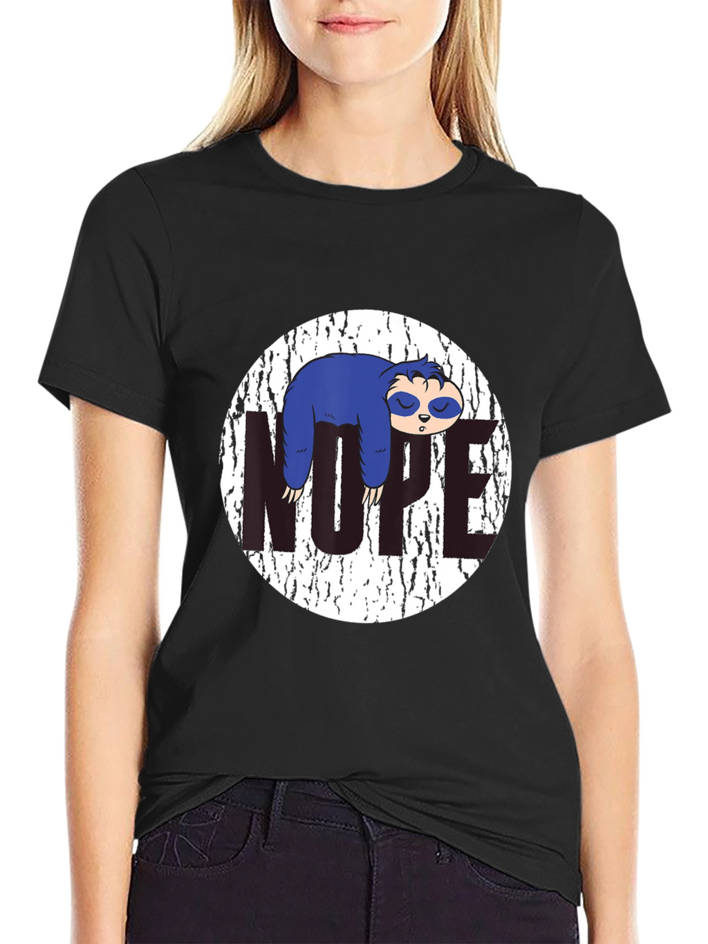 Nope Sloth Graphic Tee
