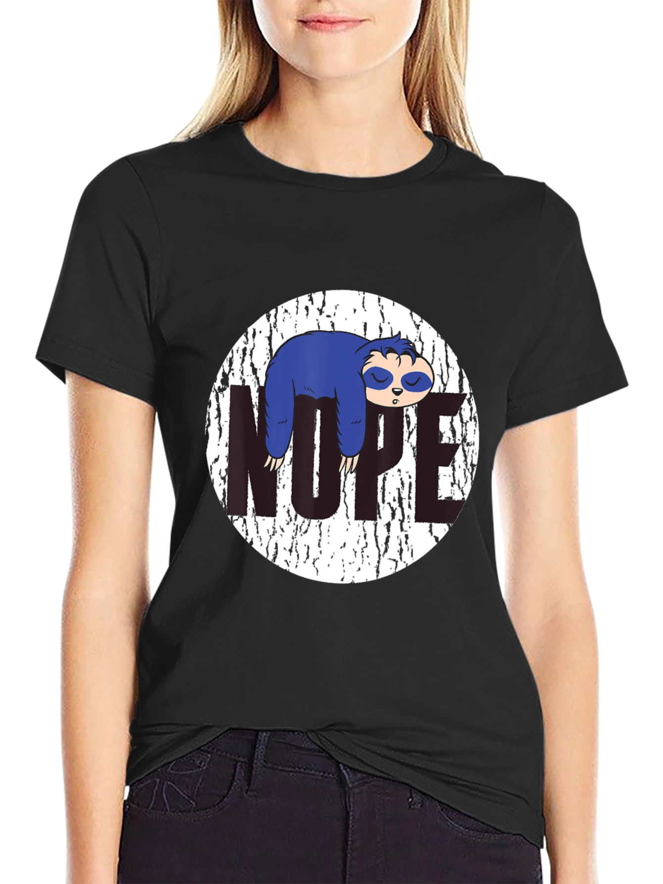 Nope Sloth Graphic Tee