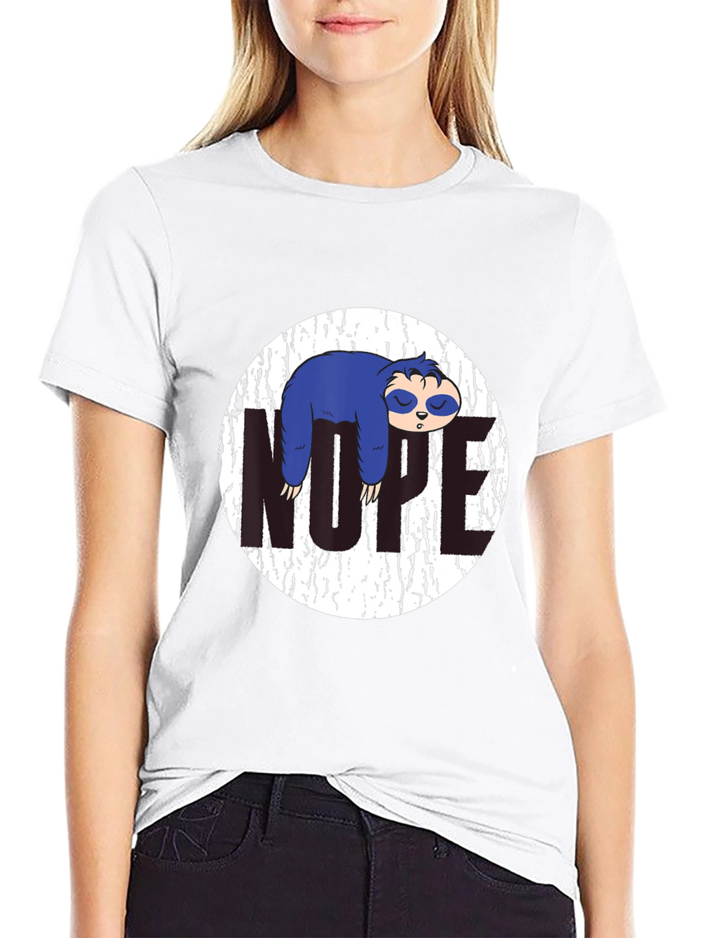 Nope Sloth Graphic Tee