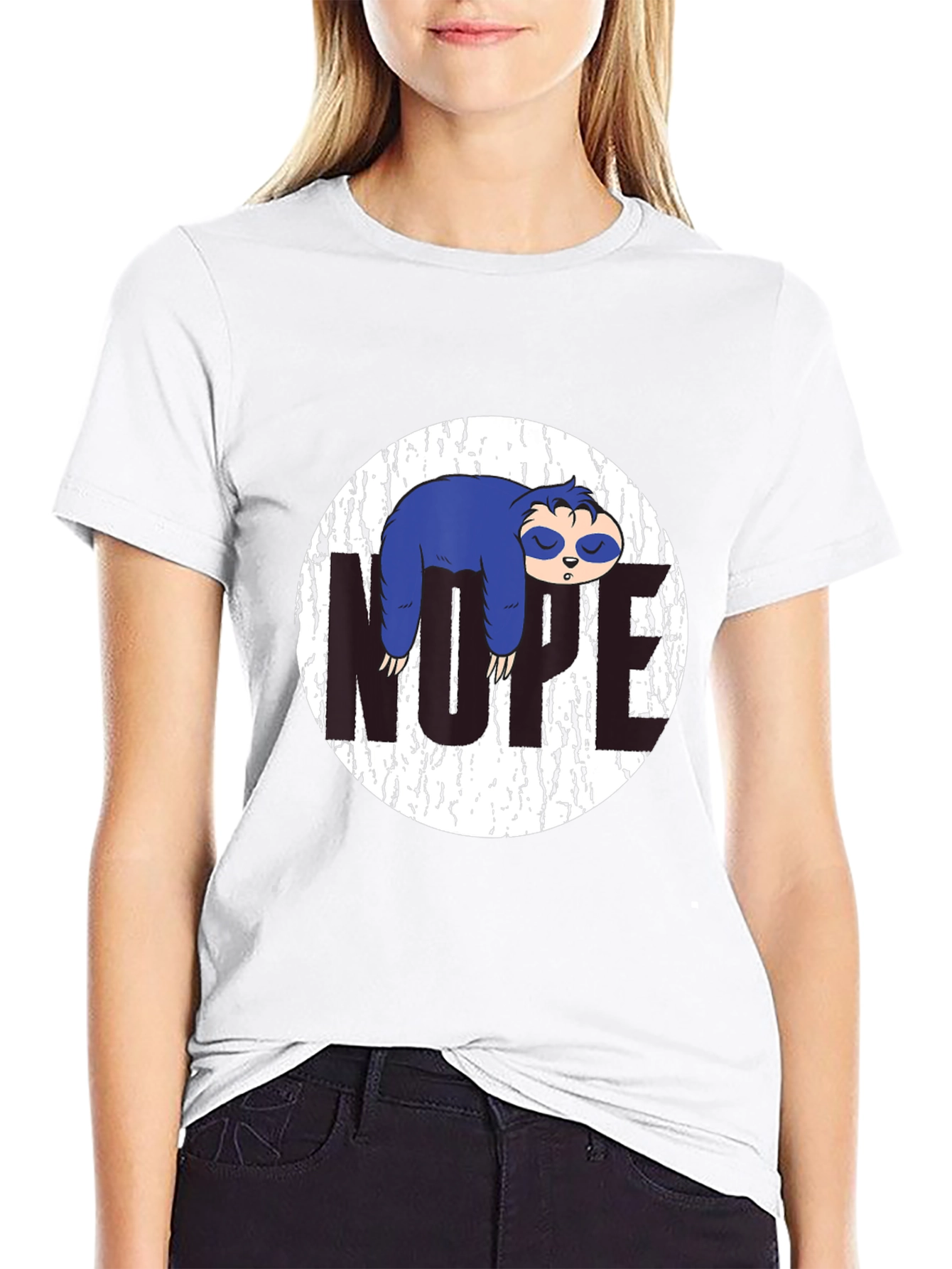 Nope Sloth Graphic Tee