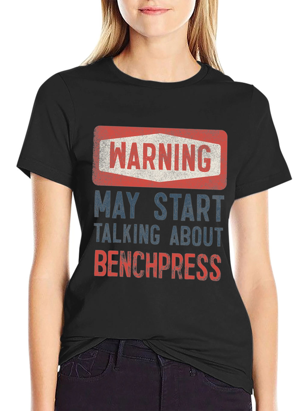 Warning: May Start Talking About Bench Press T-Shirt