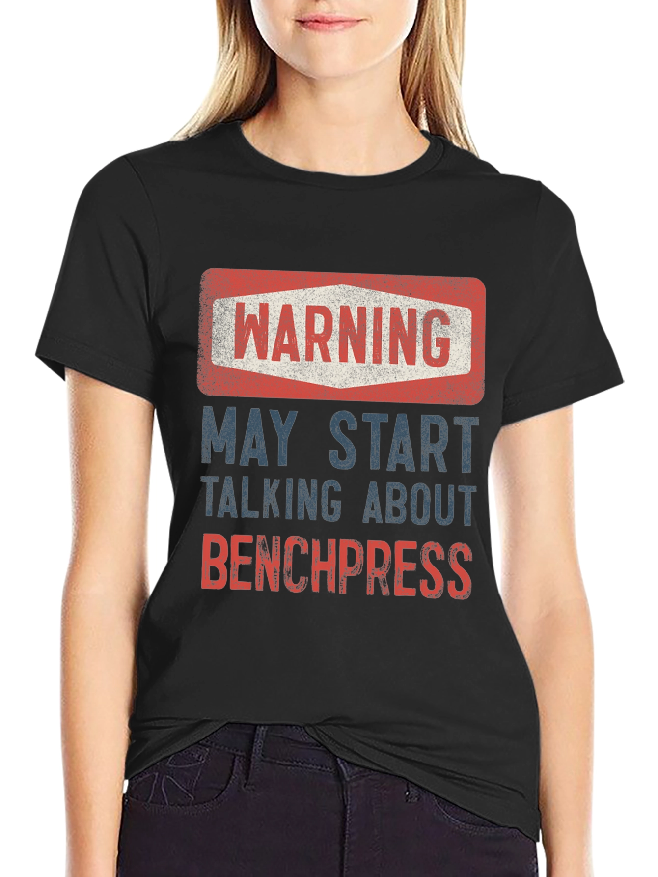 Warning: May Start Talking About Bench Press T-Shirt