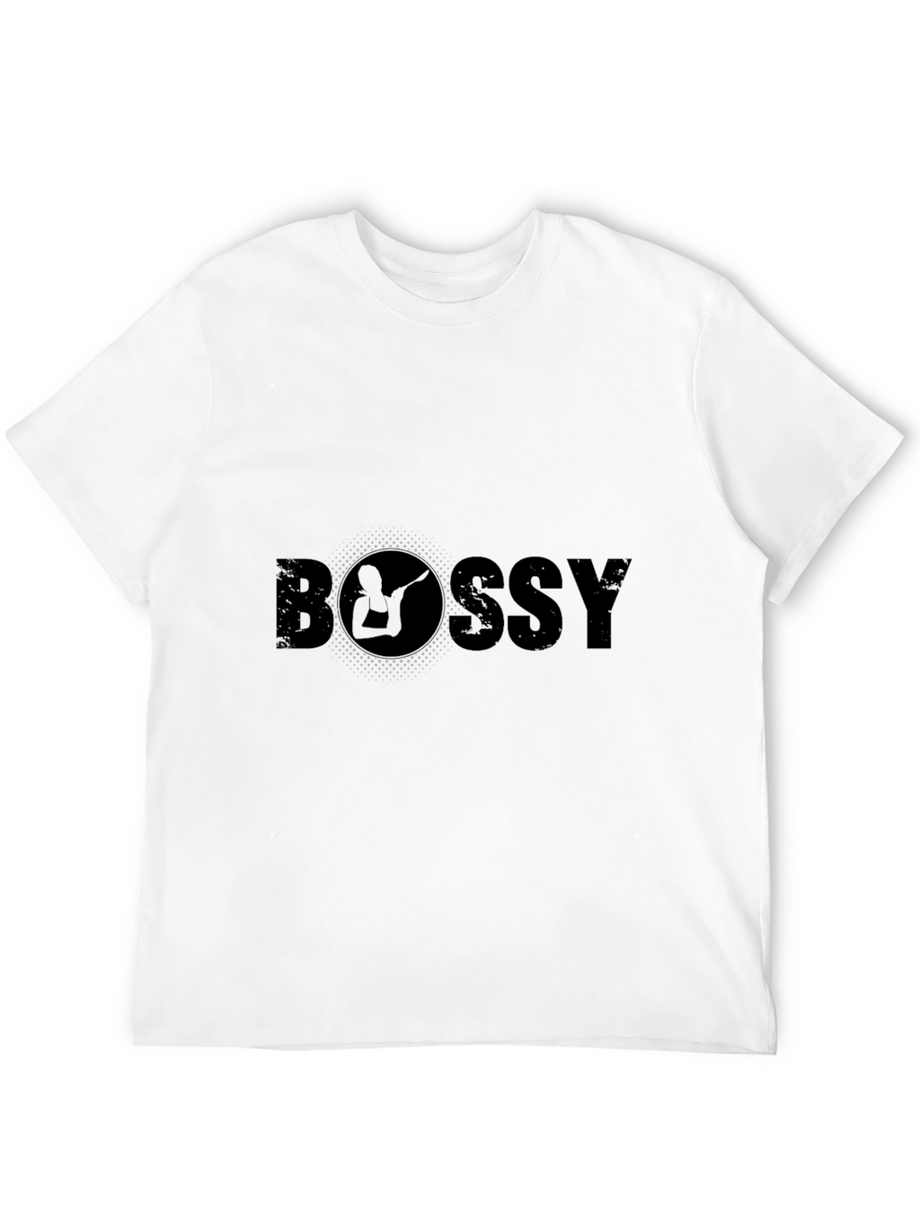 Bossy Graphic Tee - Cool Design Black T-Shirt