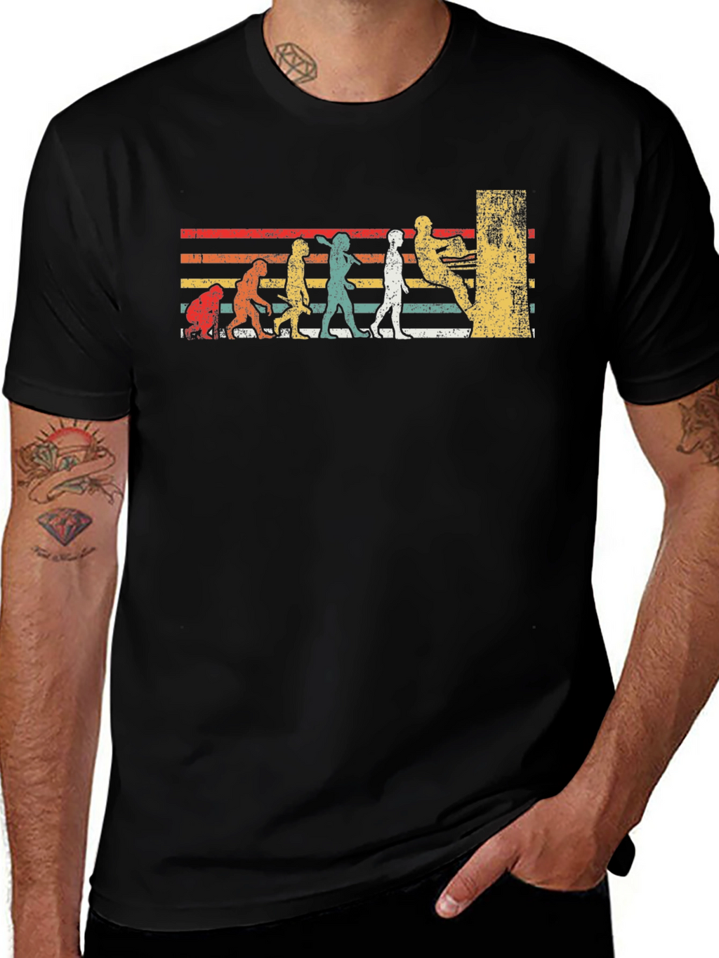 Evolution of Climbing T-Shirt - Funny Climber Tee