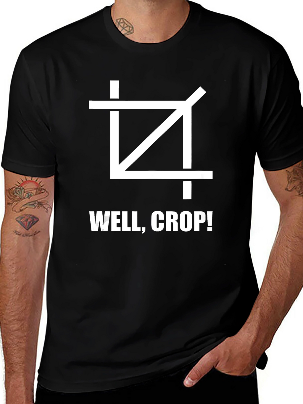 Well Crop! T-Shirt - Funny Photographer Graphic Tee