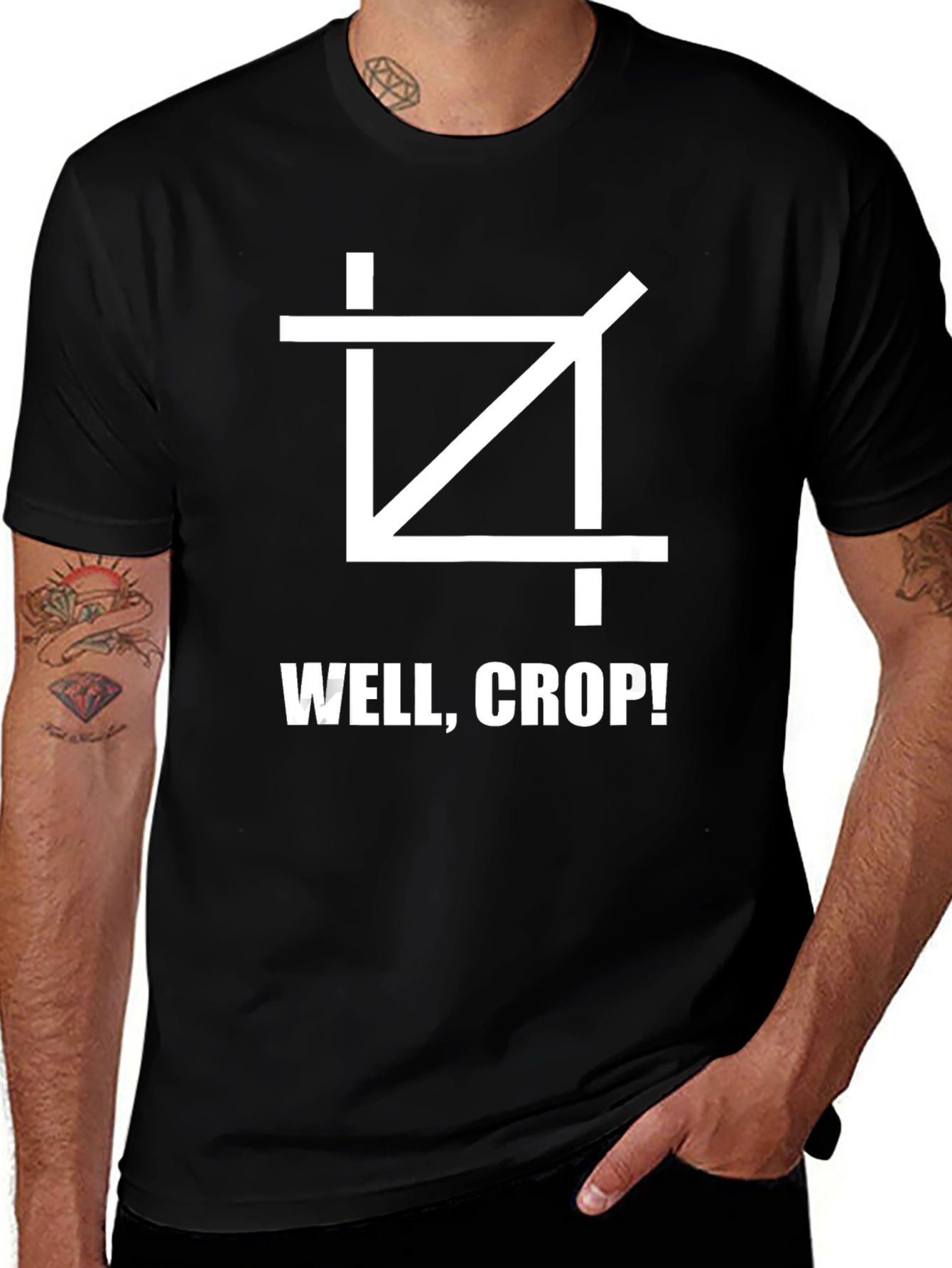 Well Crop! T-Shirt - Funny Photographer Graphic Tee
