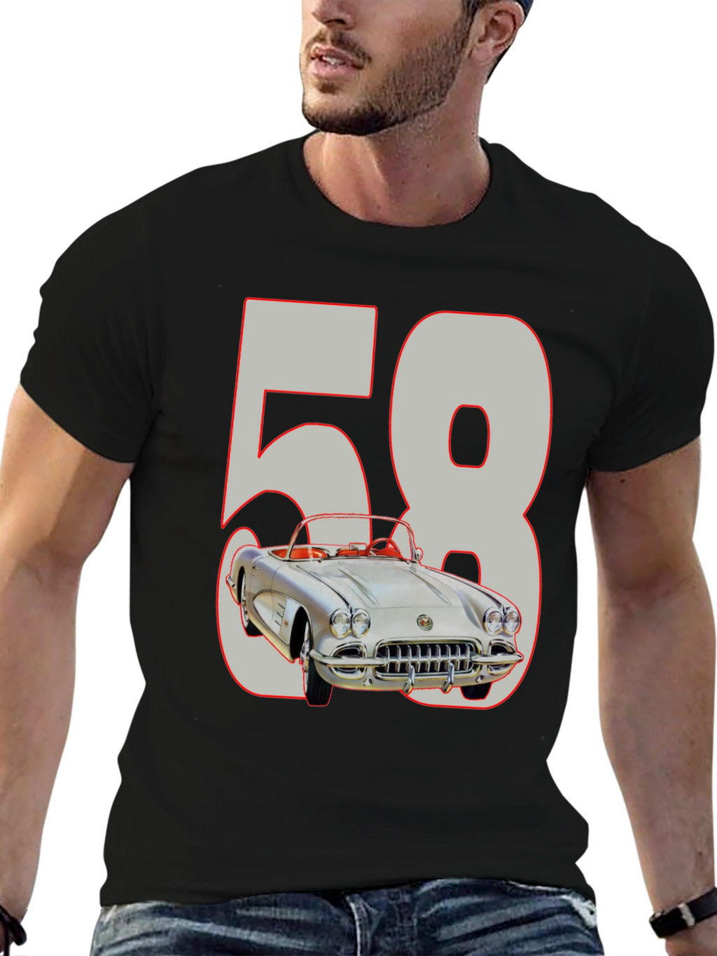 Classic 58 Corvette Graphic Tee