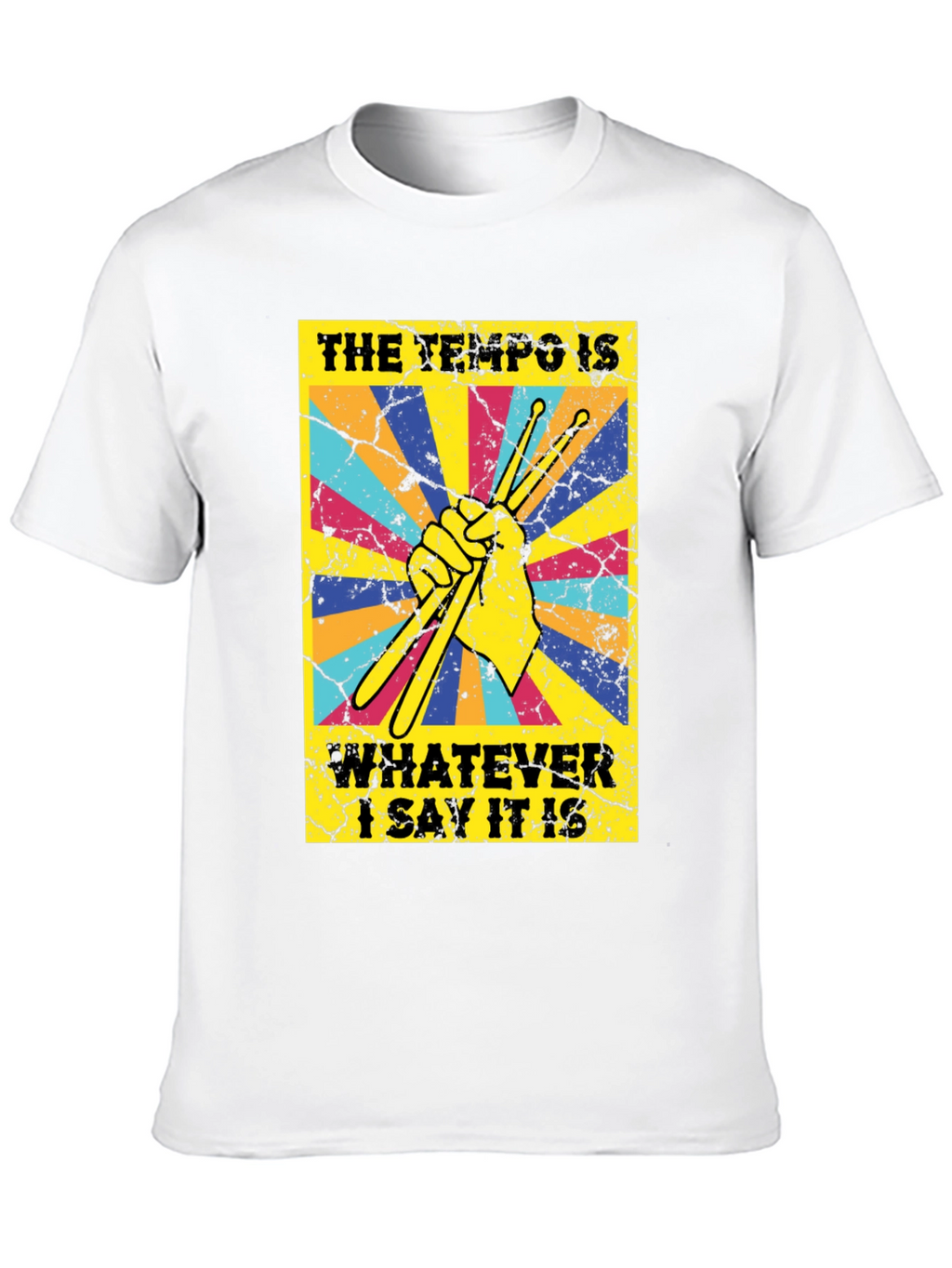 Tempo Drummer T-Shirt - Funny Musician Tee