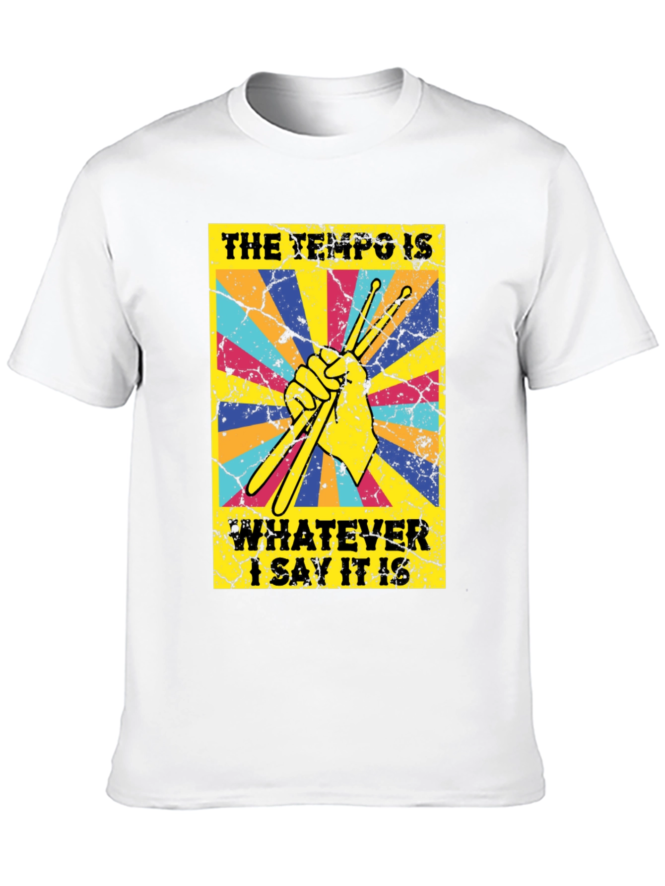 Tempo Drummer T-Shirt - Funny Musician Tee