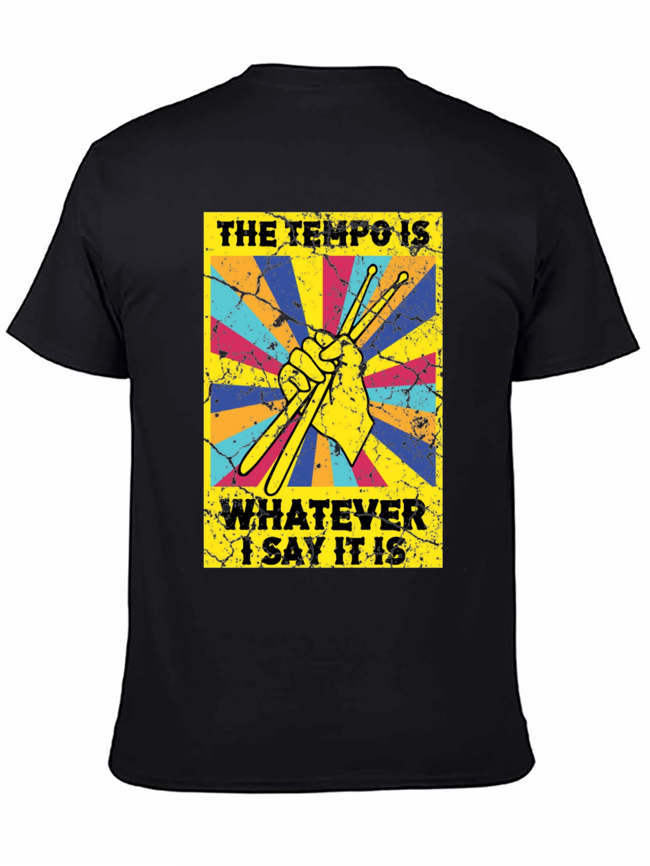 Tempo Drummer T-Shirt - Funny Musician Tee