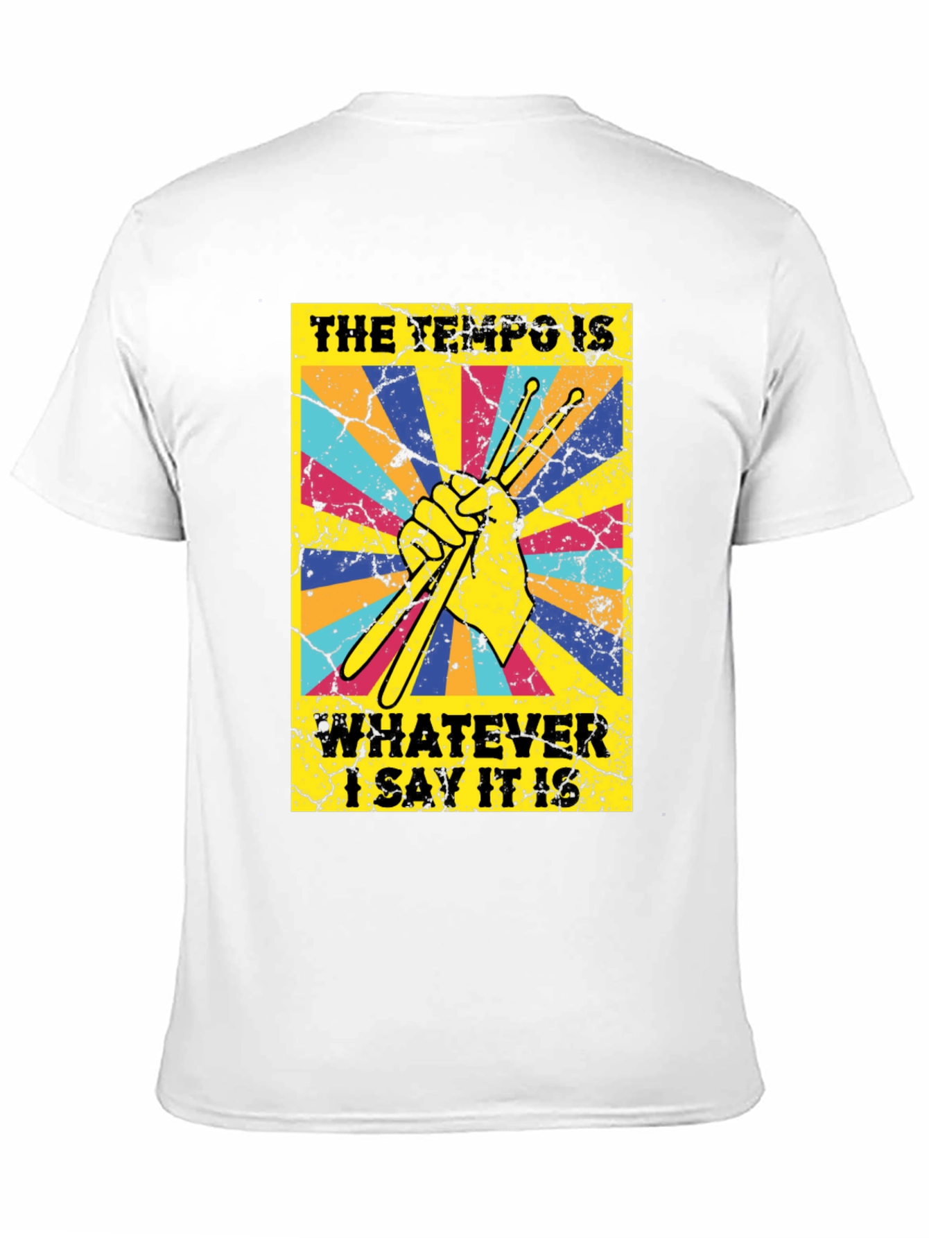 Tempo Drummer T-Shirt - Funny Musician Tee