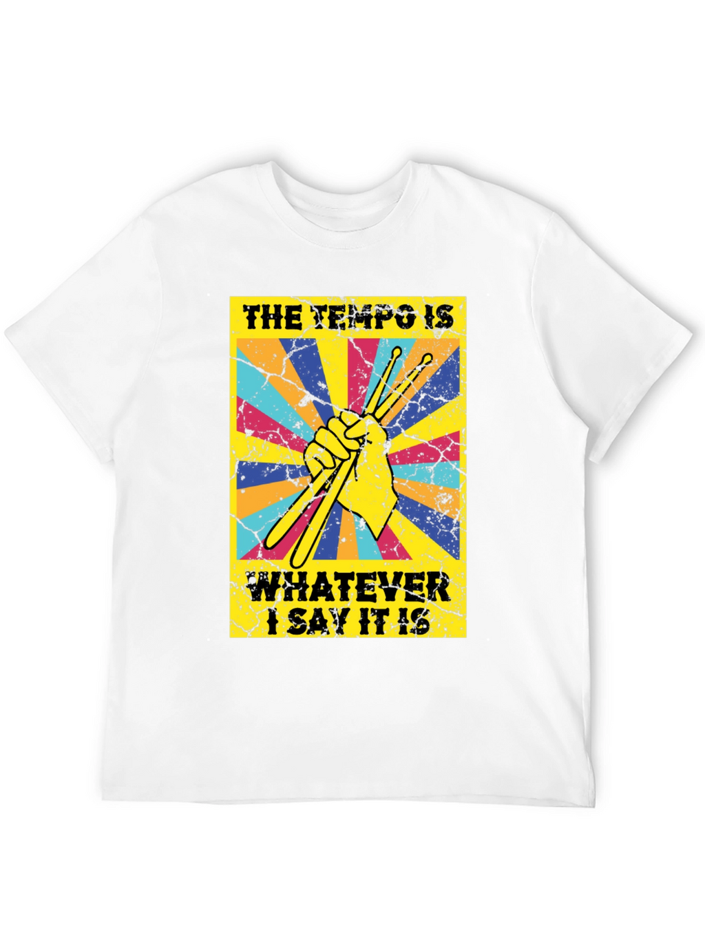 Tempo Drummer T-Shirt - Funny Musician Tee
