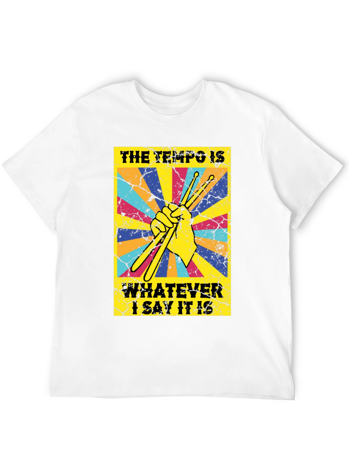 Tempo Drummer T-Shirt - Funny Musician Tee