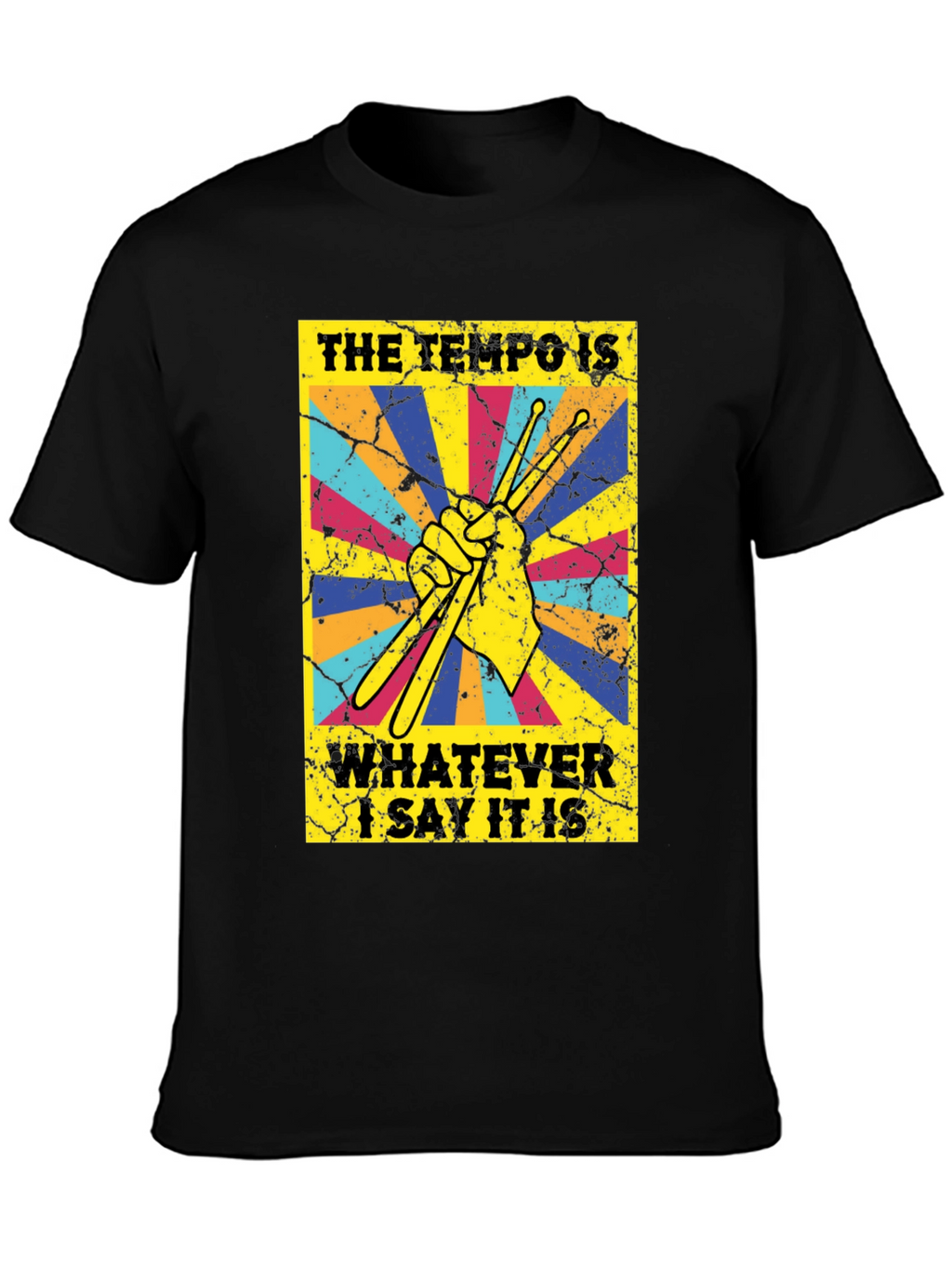 Tempo Drummer T-Shirt - Funny Musician Tee