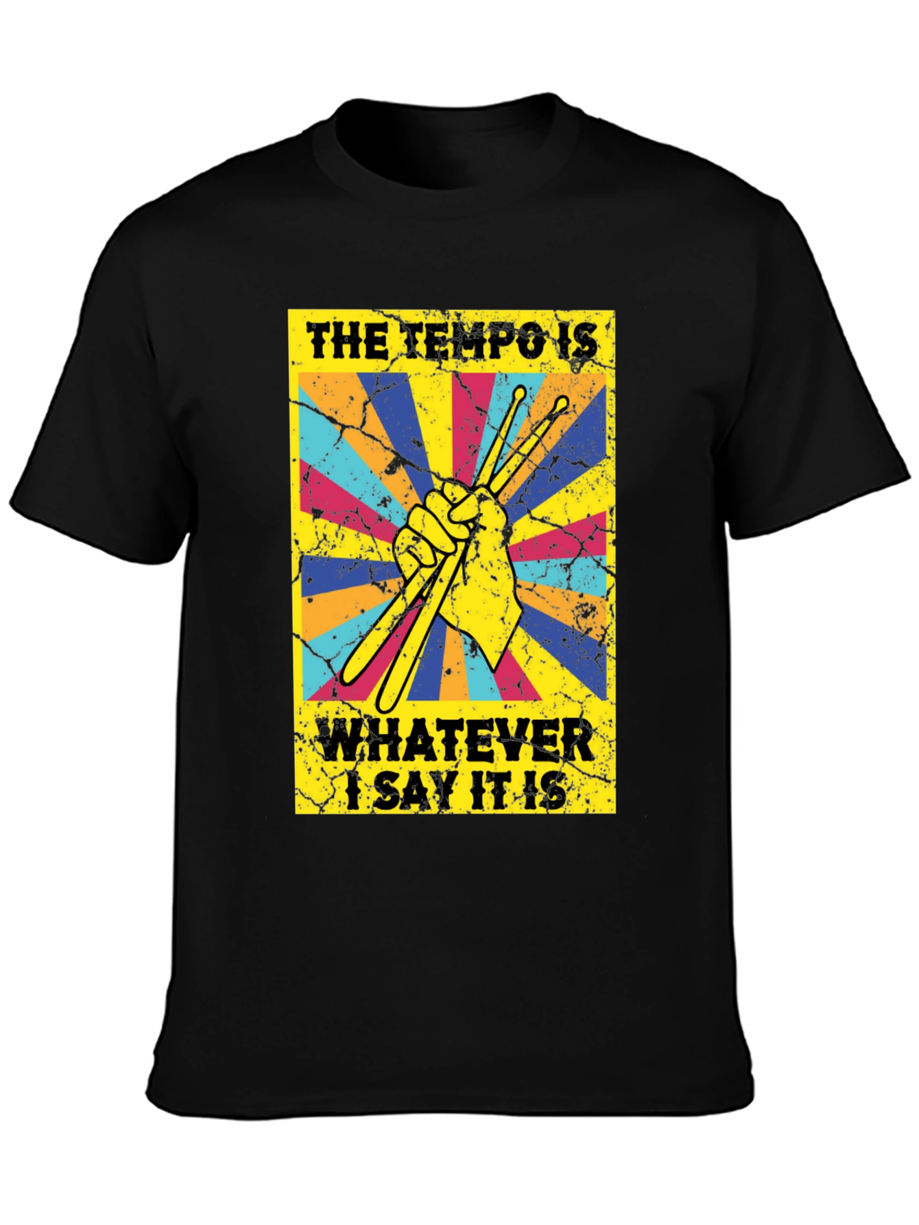 Tempo Drummer T-Shirt - Funny Musician Tee