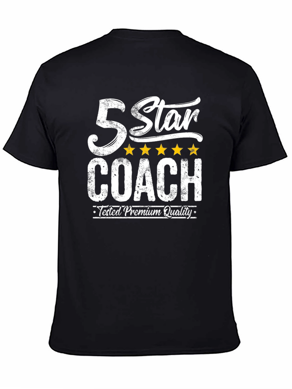 5 Star Coach Premium Black T-Shirt