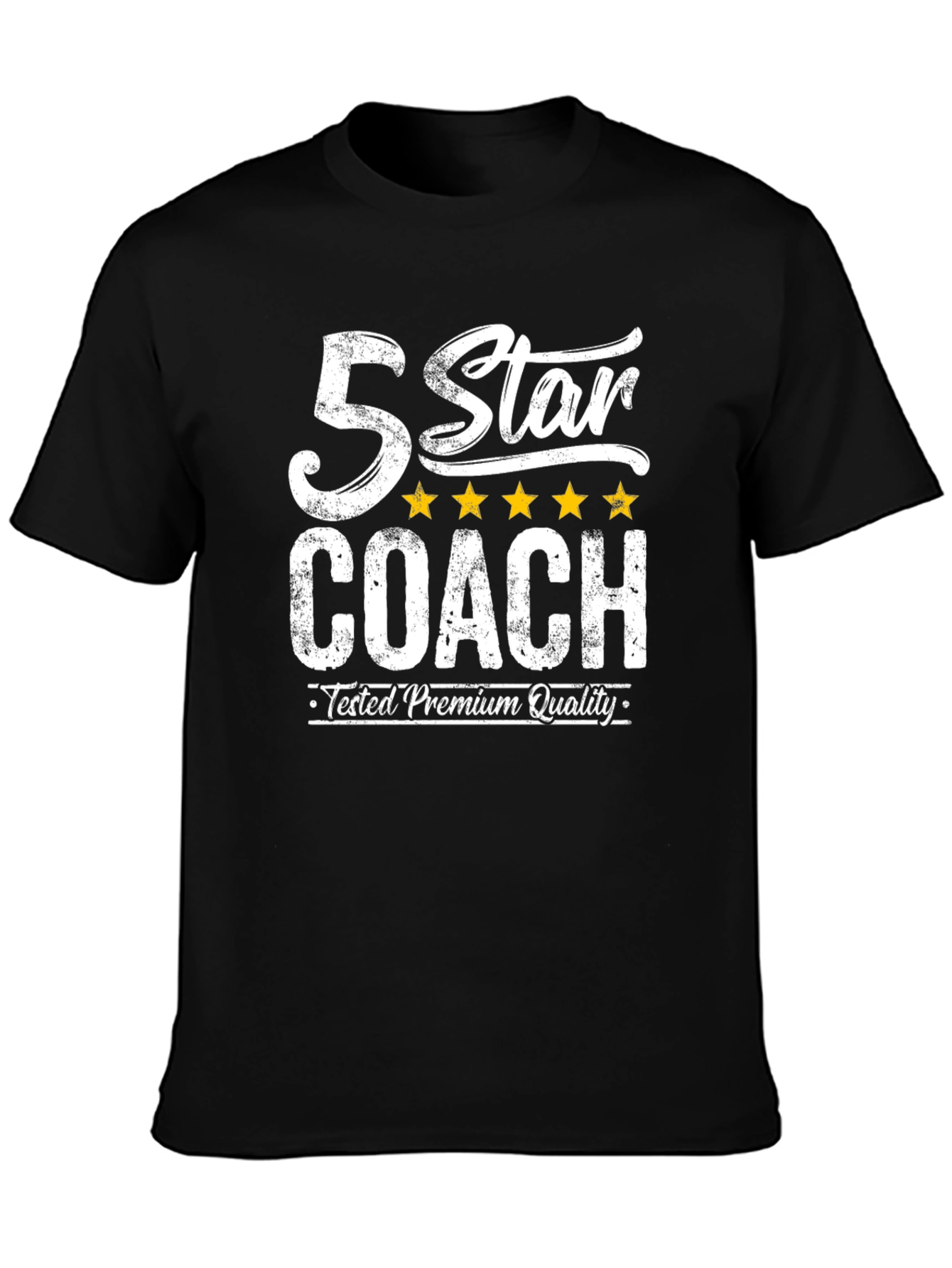 5 Star Coach Premium Black T-Shirt