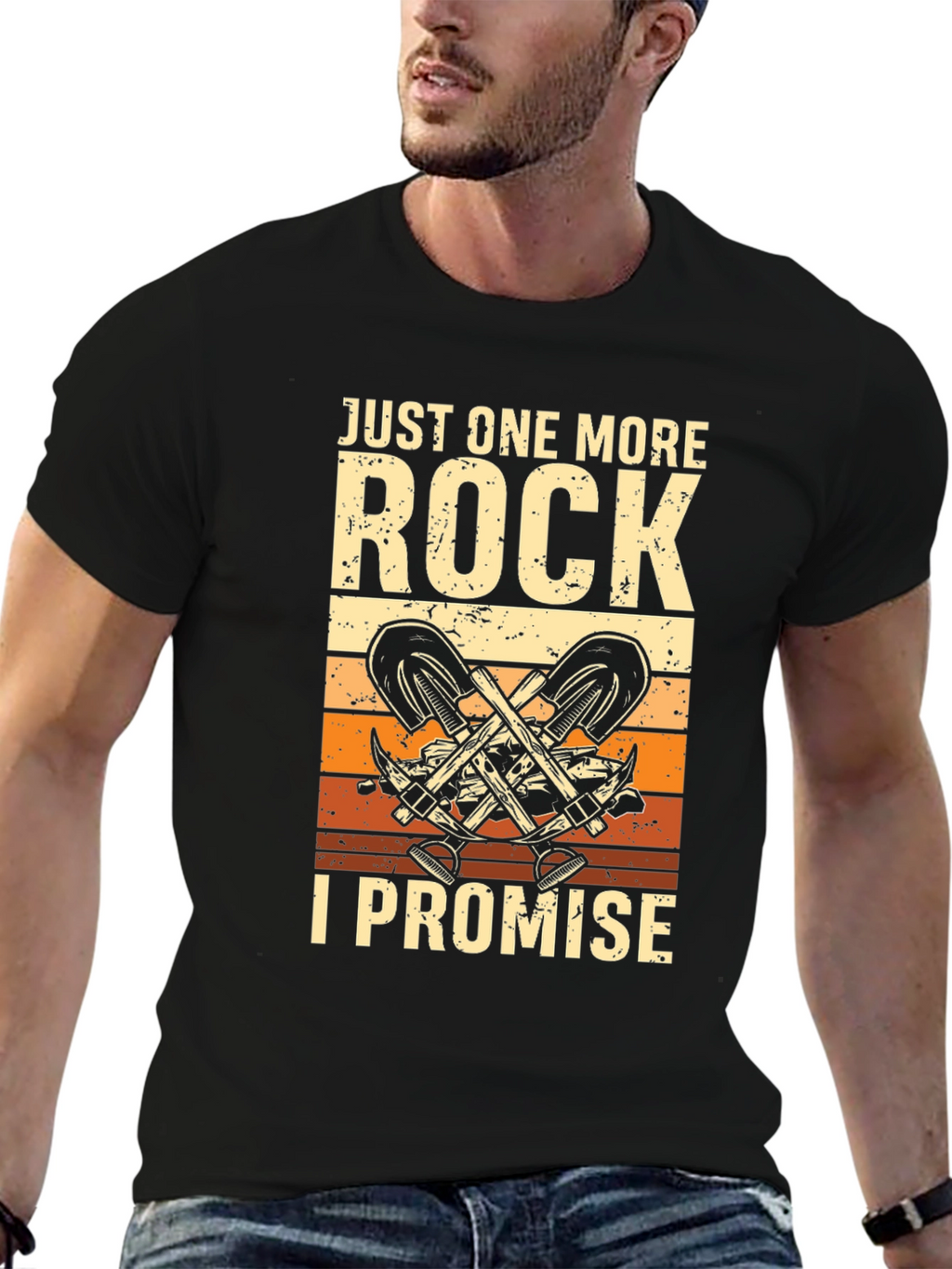 Just One More Rock - Funny Rockhound T-Shirt