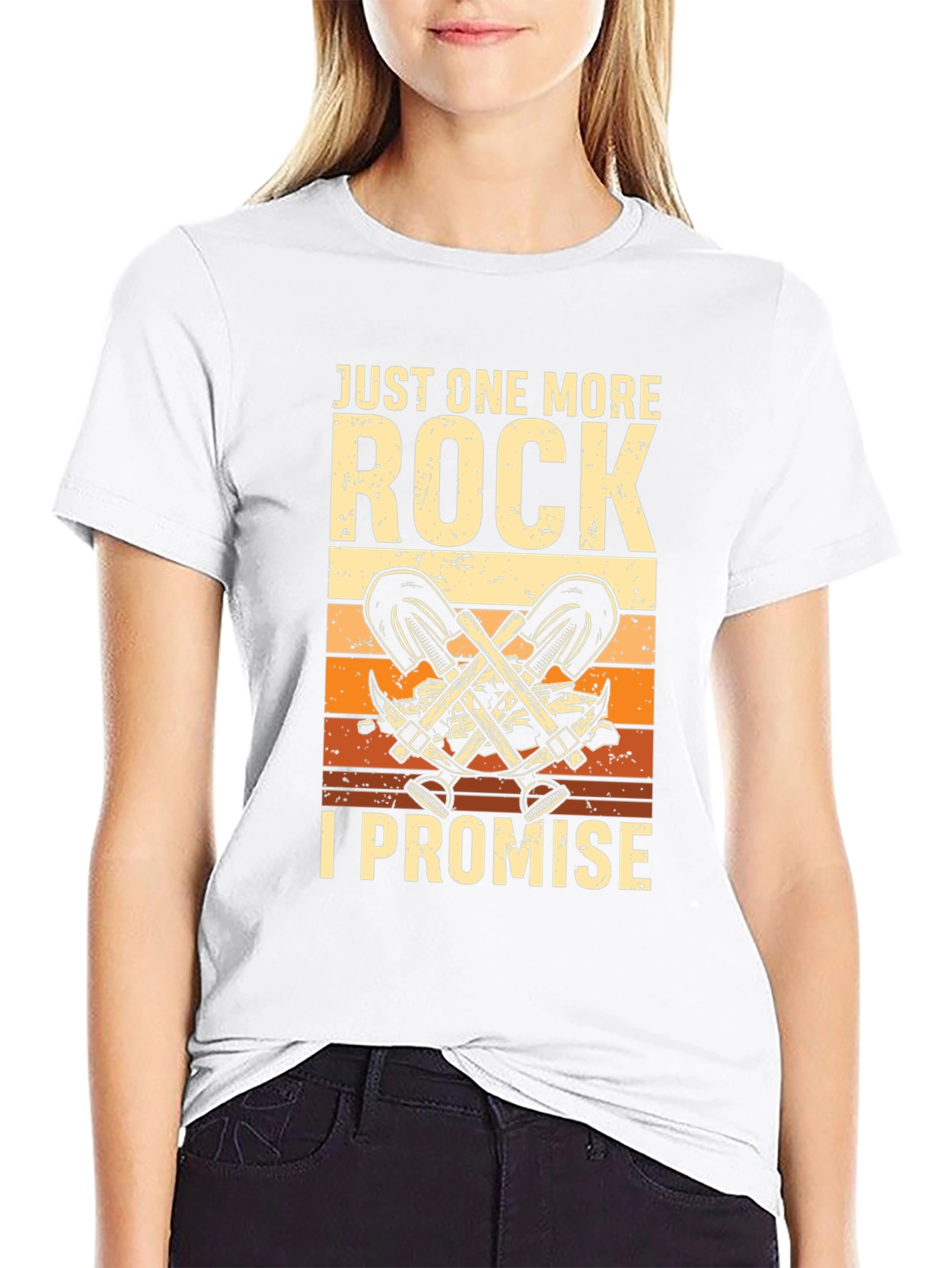 Just One More Rock - Funny Rockhound T-Shirt