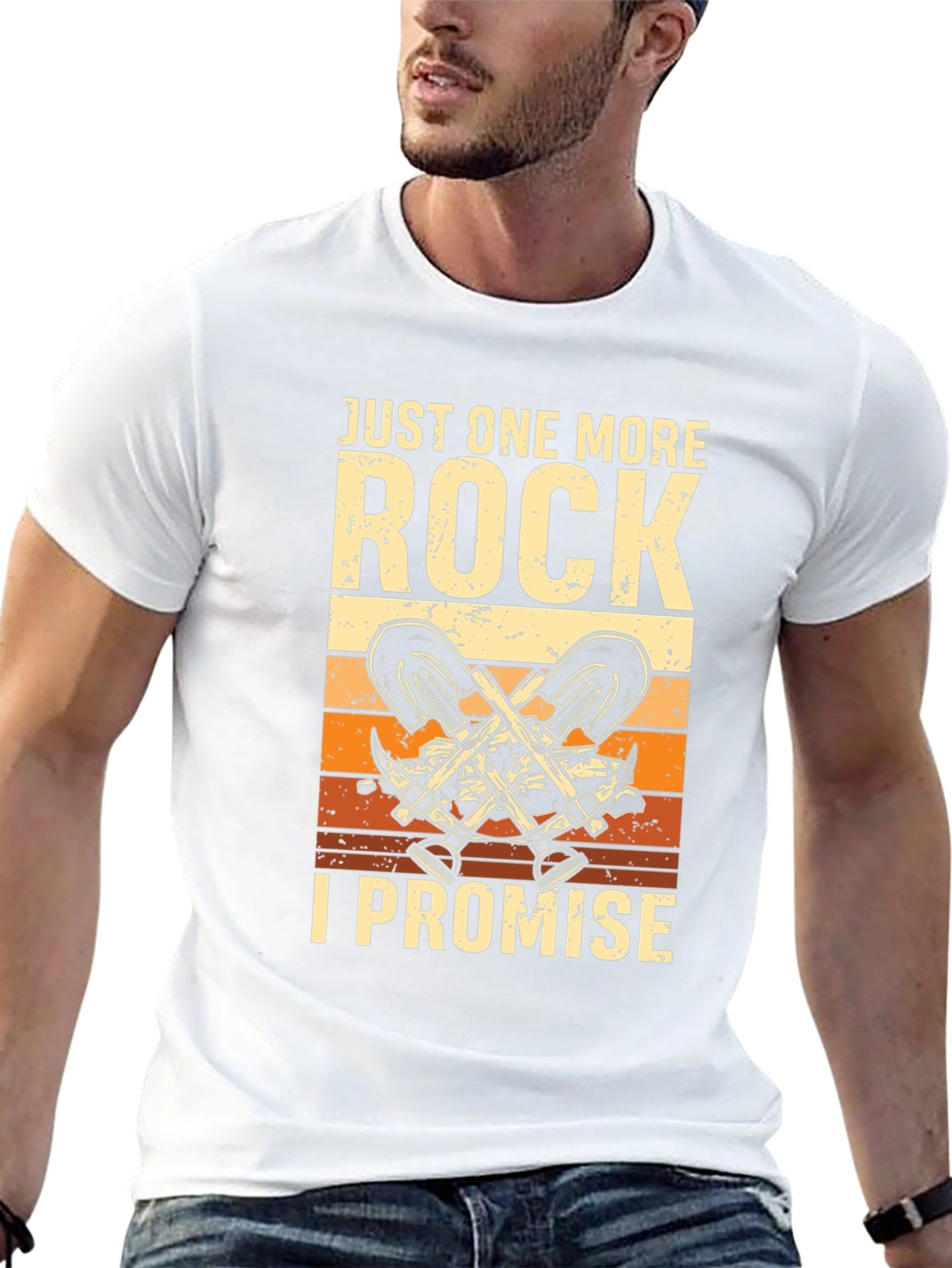 Just One More Rock - Funny Rockhound T-Shirt