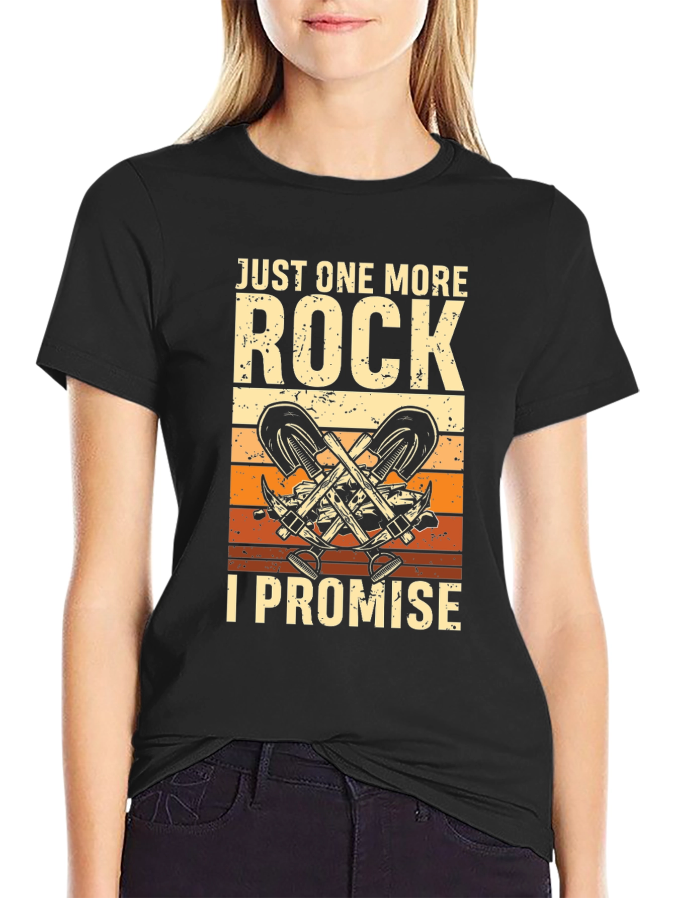 Just One More Rock - Funny Rockhound T-Shirt