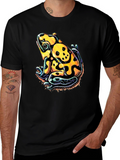 Skull Frog Graphic Tee - Mens Black T-Shirt