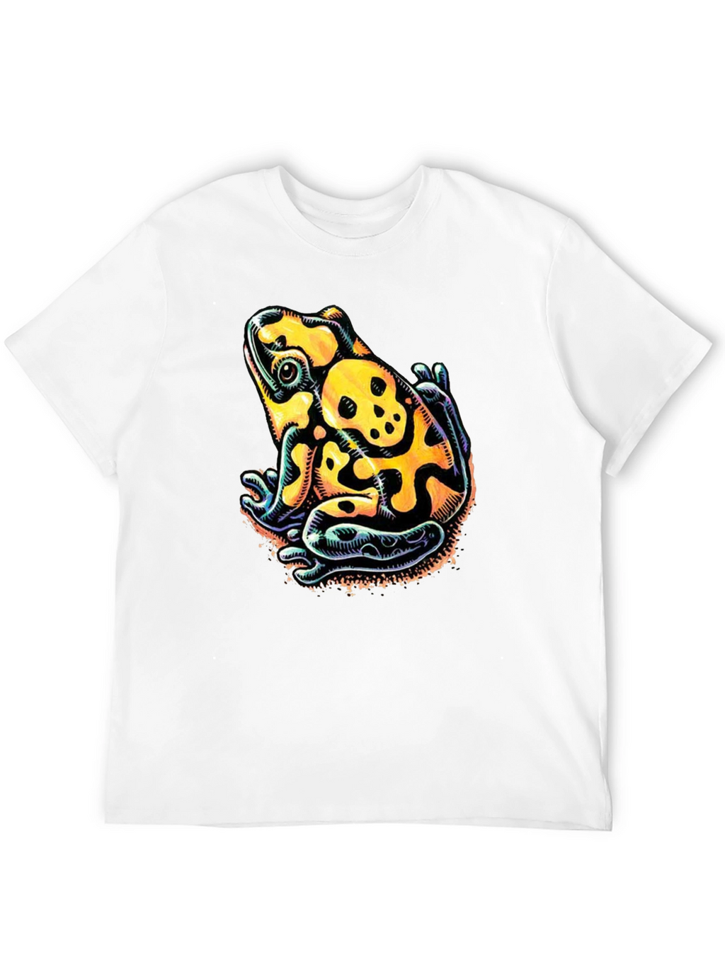 Skull Frog Graphic Tee - Mens Black T-Shirt