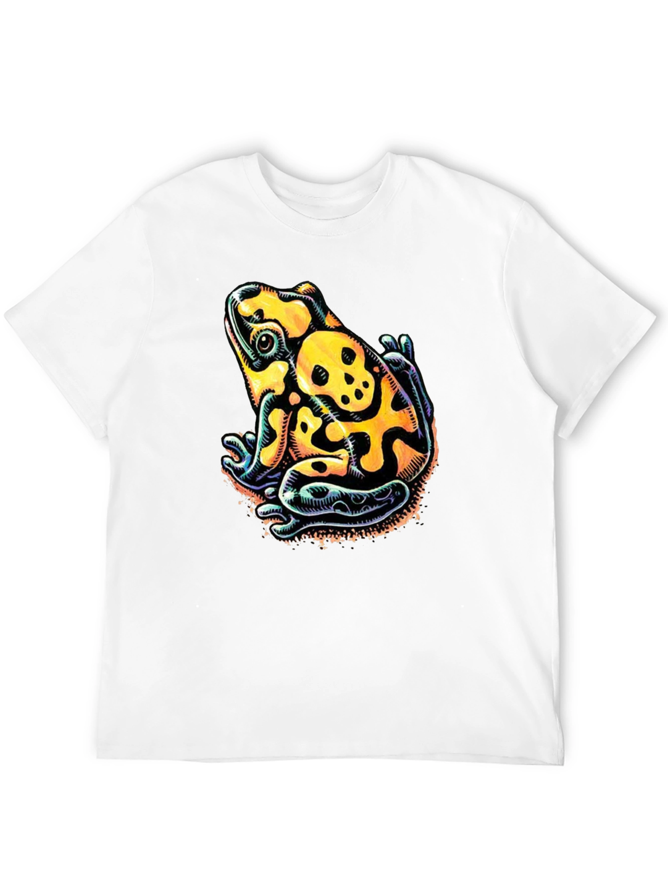 Skull Frog Graphic Tee - Mens Black T-Shirt