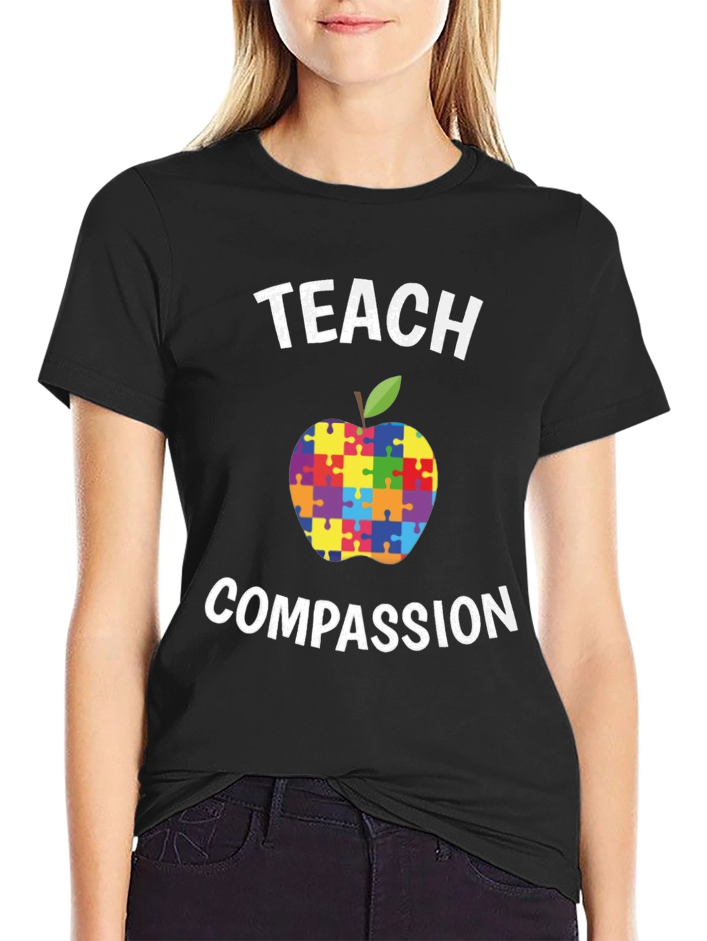 Teach Compassion Autism Awareness T-Shirt