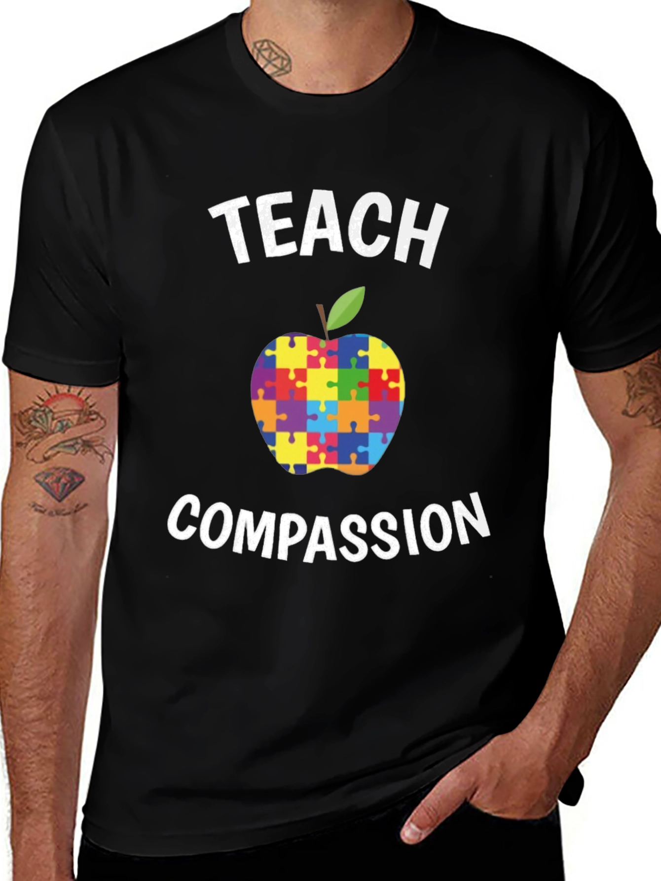 Teach Compassion Autism Awareness T-Shirt