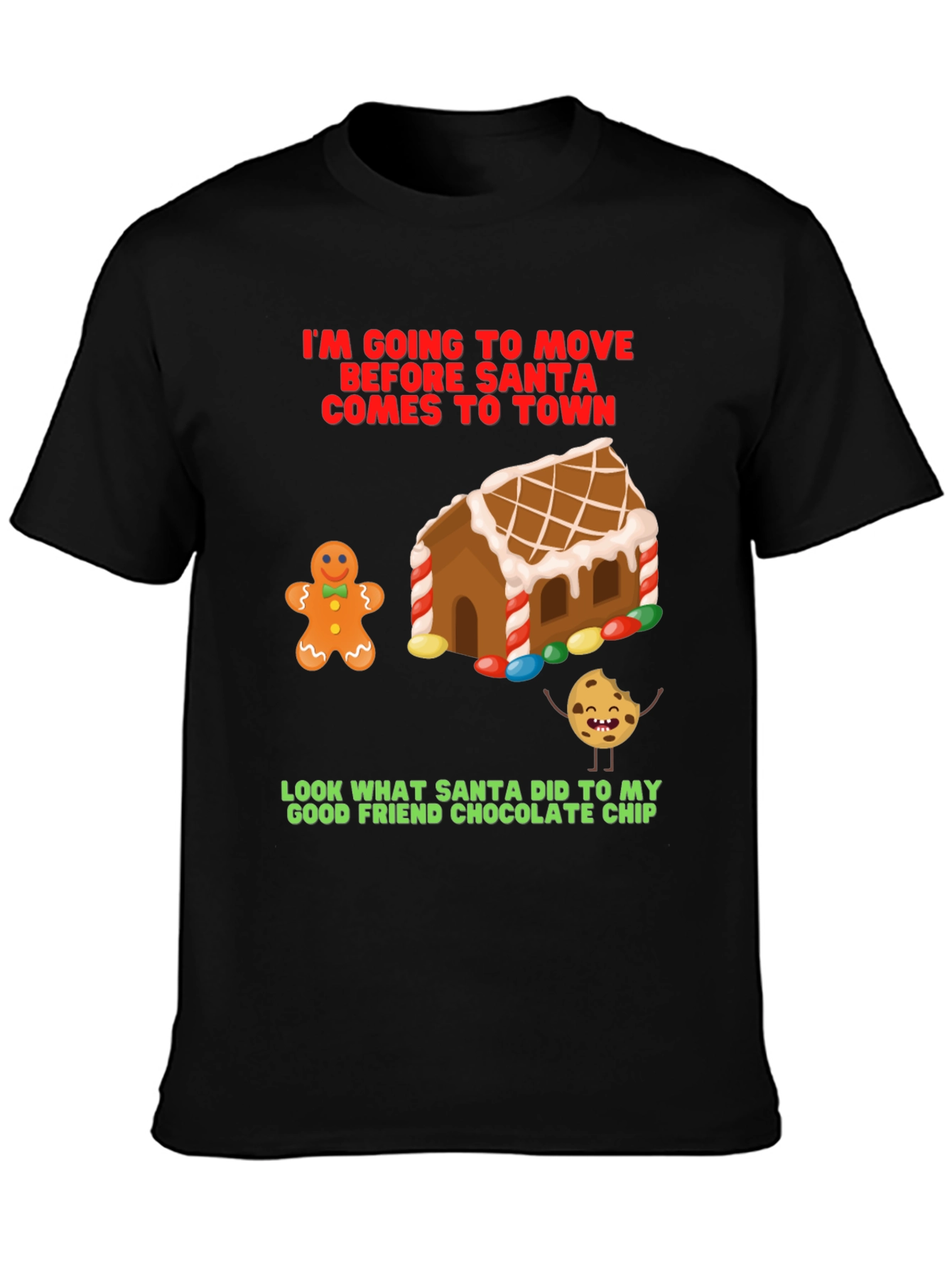 Funny Christmas T-Shirt: Gingerbread & Cookie