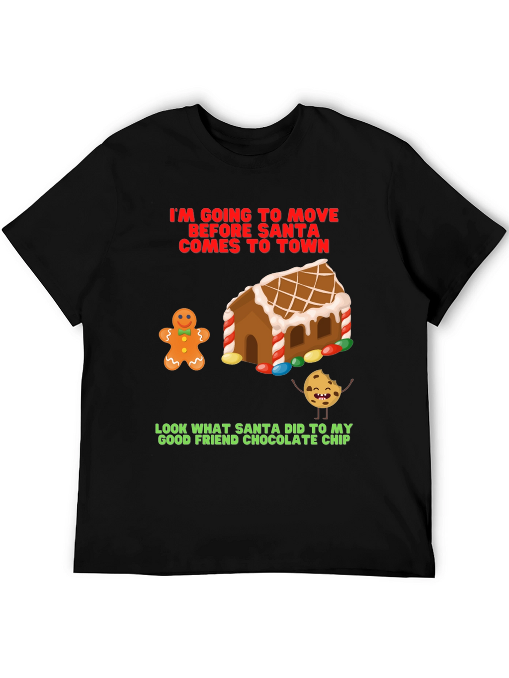 Funny Christmas T-Shirt: Gingerbread & Cookie