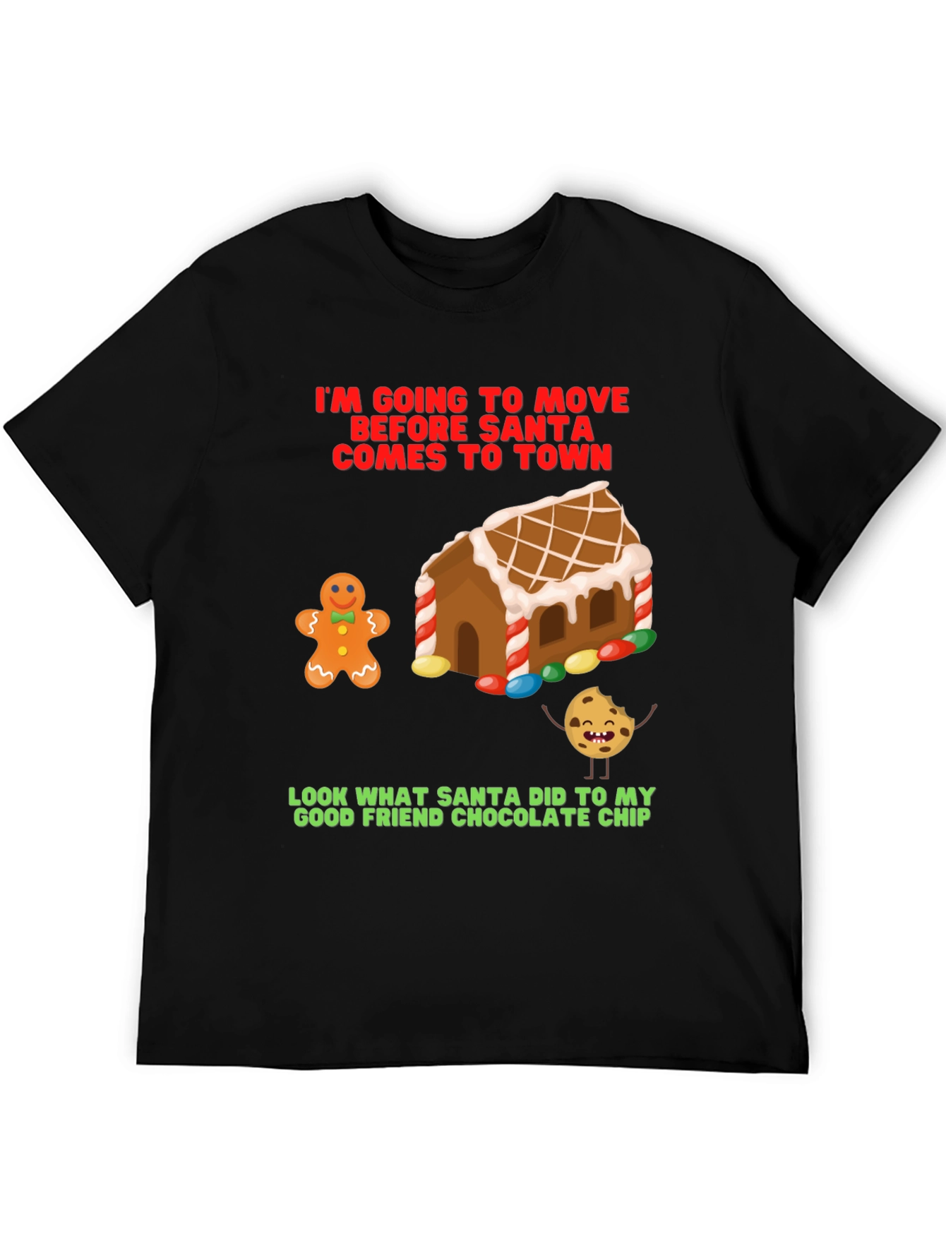 Funny Christmas T-Shirt: Gingerbread & Cookie