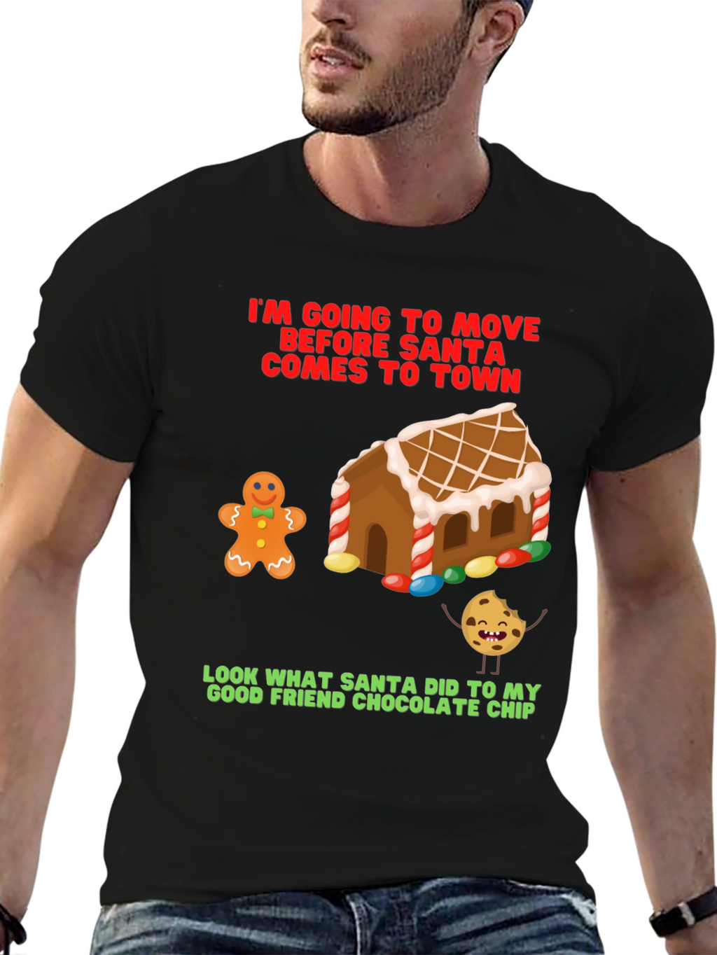 Funny Christmas T-Shirt: Gingerbread & Cookie
