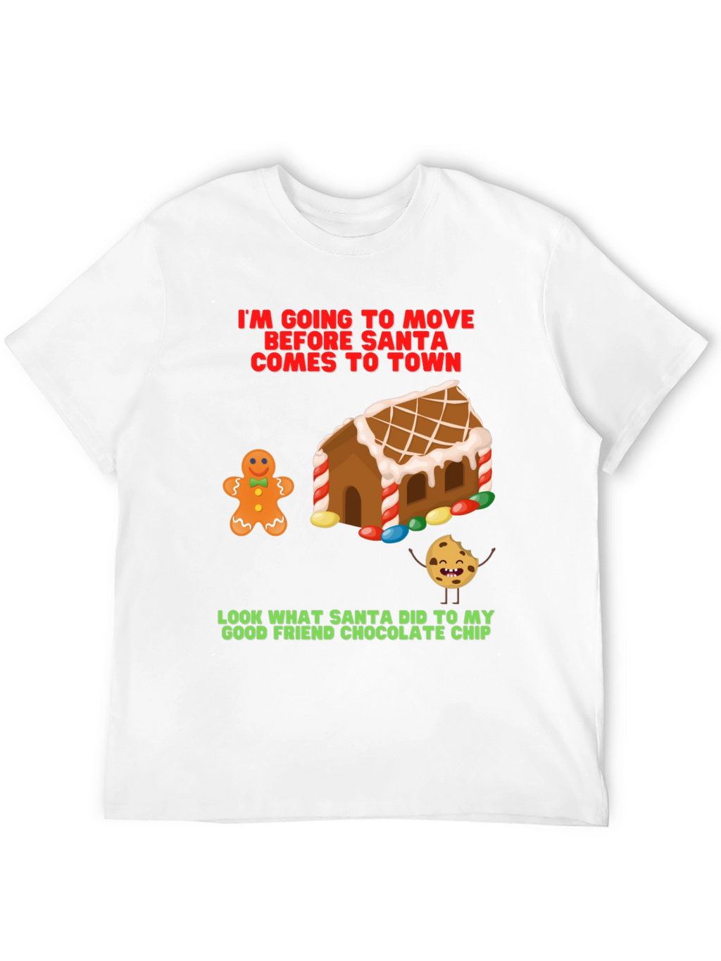 Funny Christmas T-Shirt: Gingerbread & Cookie