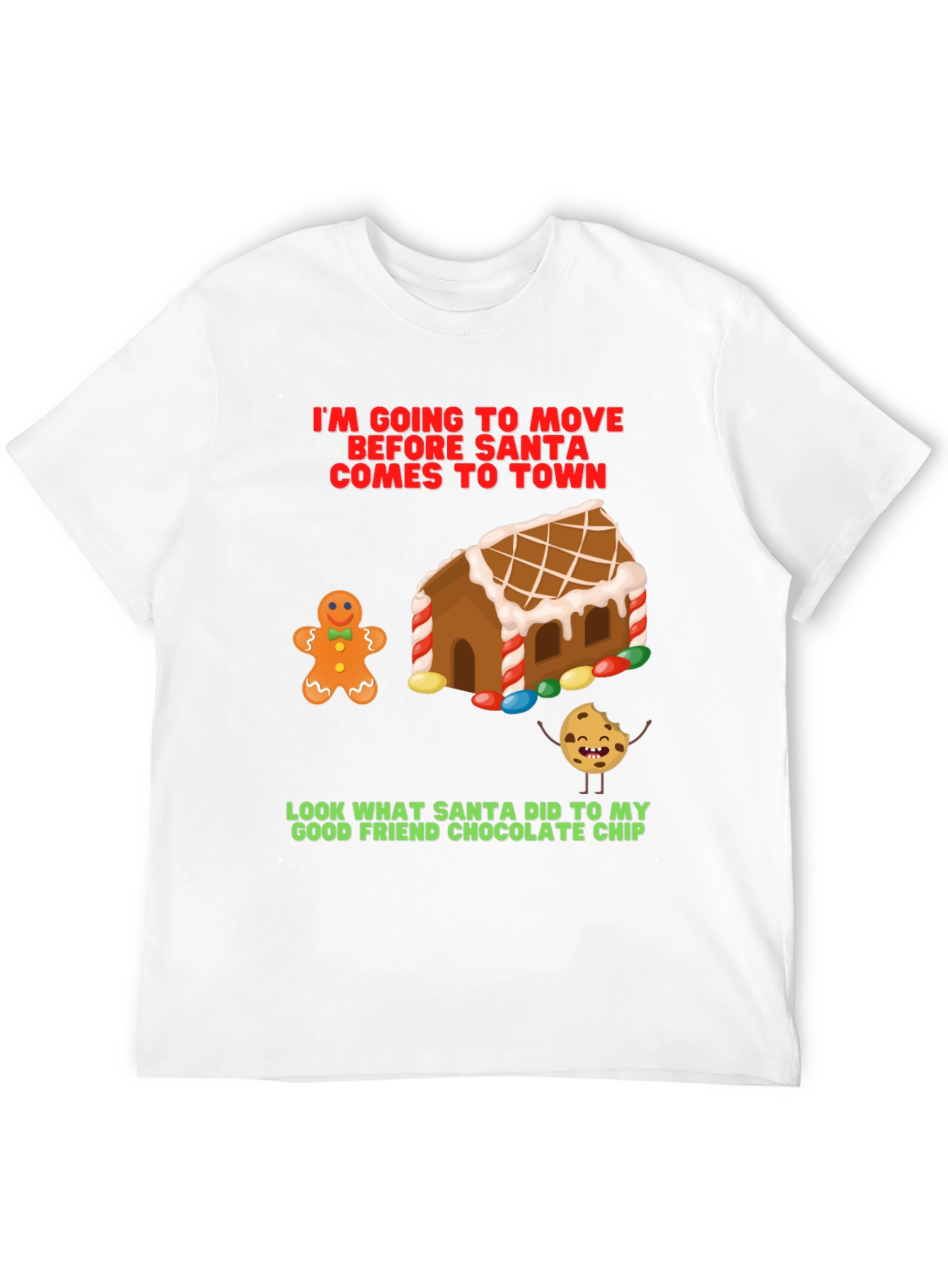 Funny Christmas T-Shirt: Gingerbread & Cookie