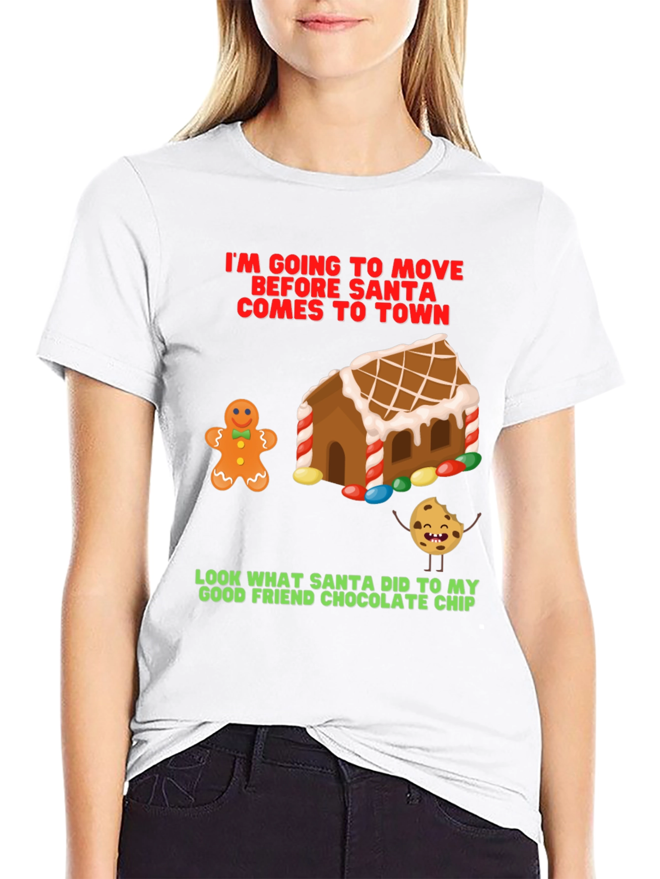 Funny Christmas T-Shirt: Gingerbread & Cookie
