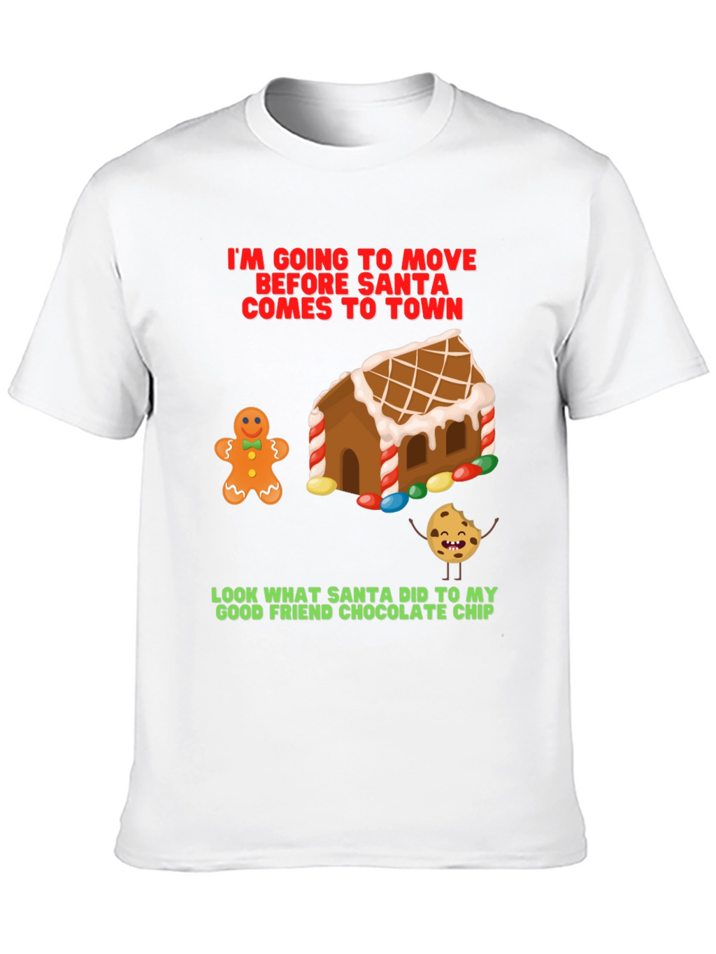 Funny Christmas T-Shirt: Gingerbread & Cookie