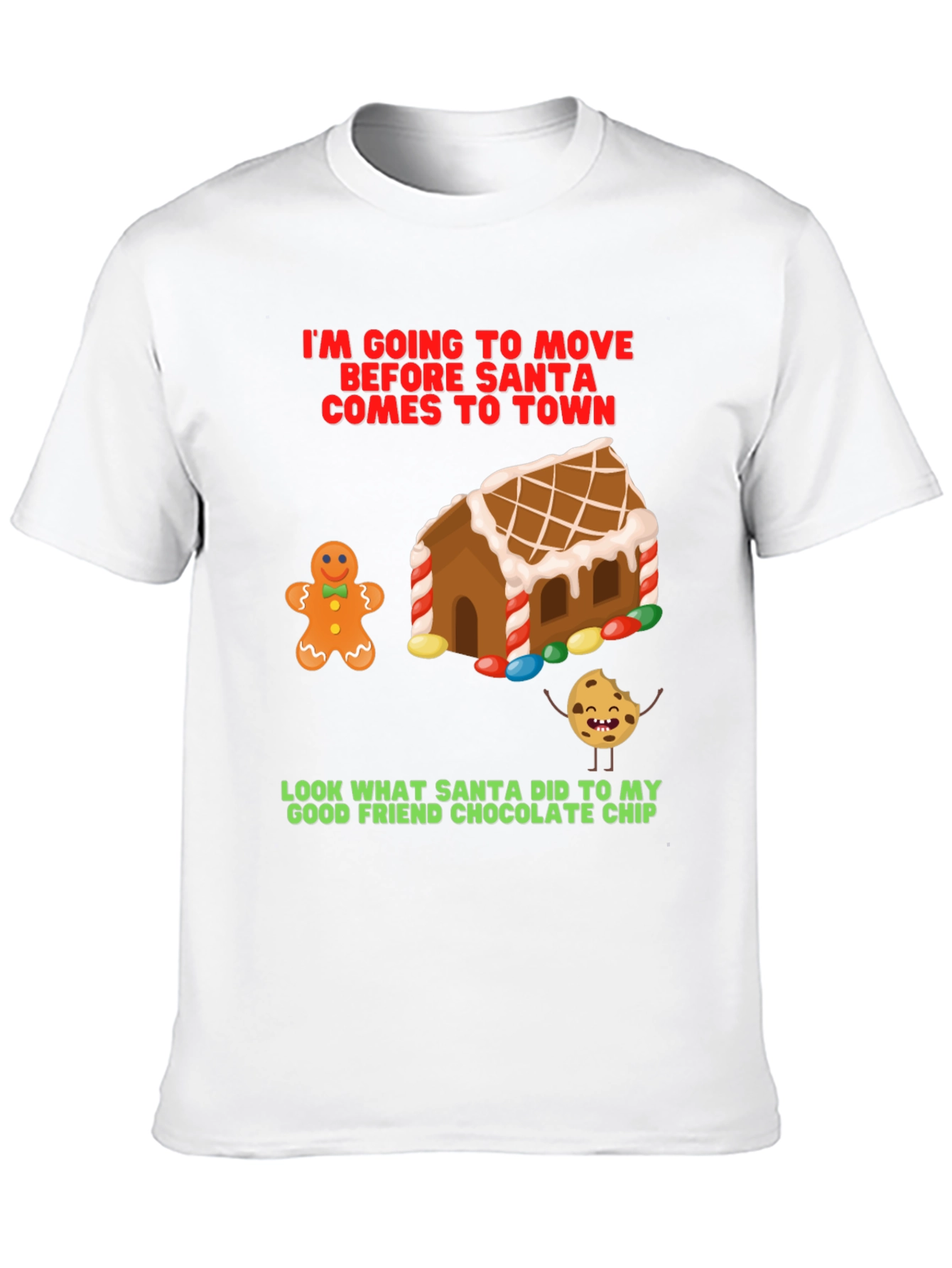 Funny Christmas T-Shirt: Gingerbread & Cookie