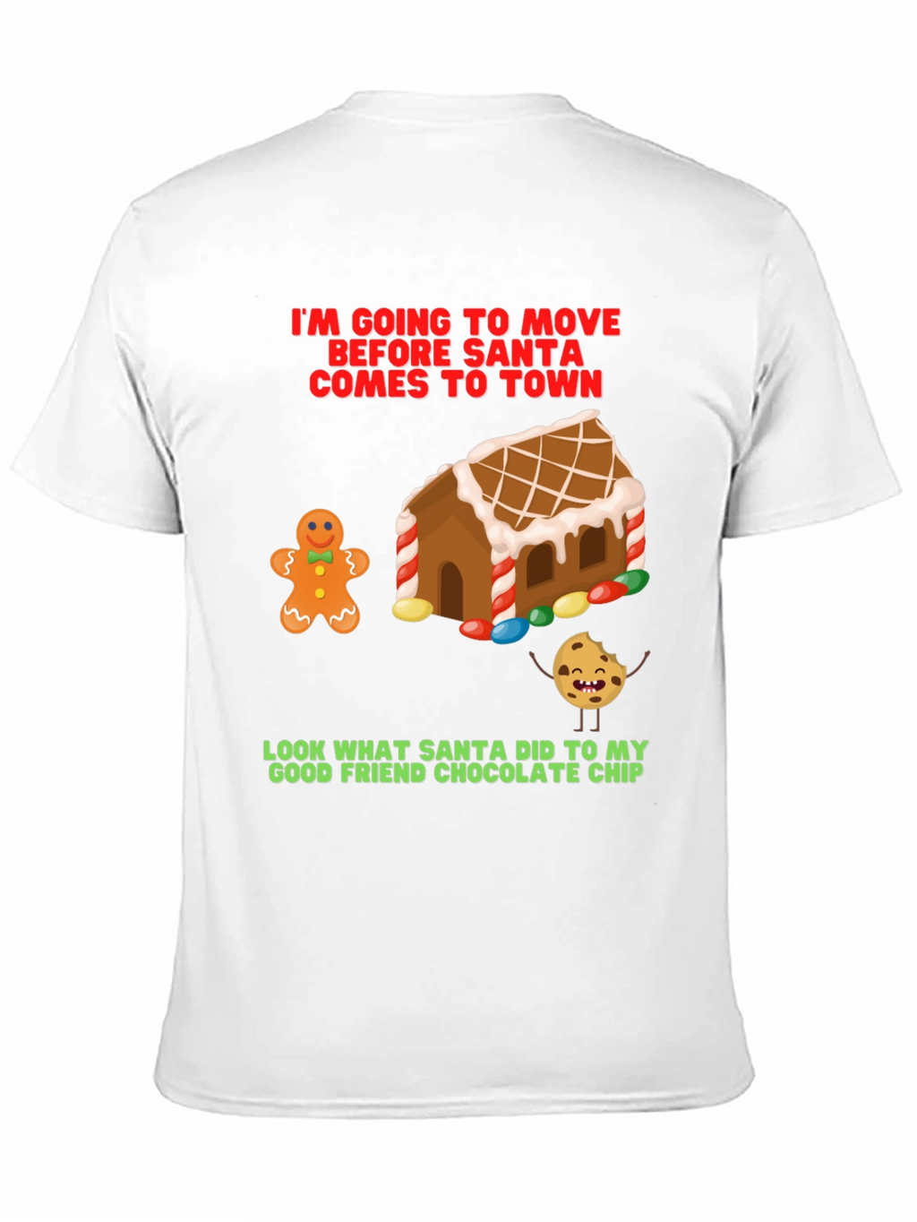 Funny Christmas T-Shirt: Gingerbread & Cookie