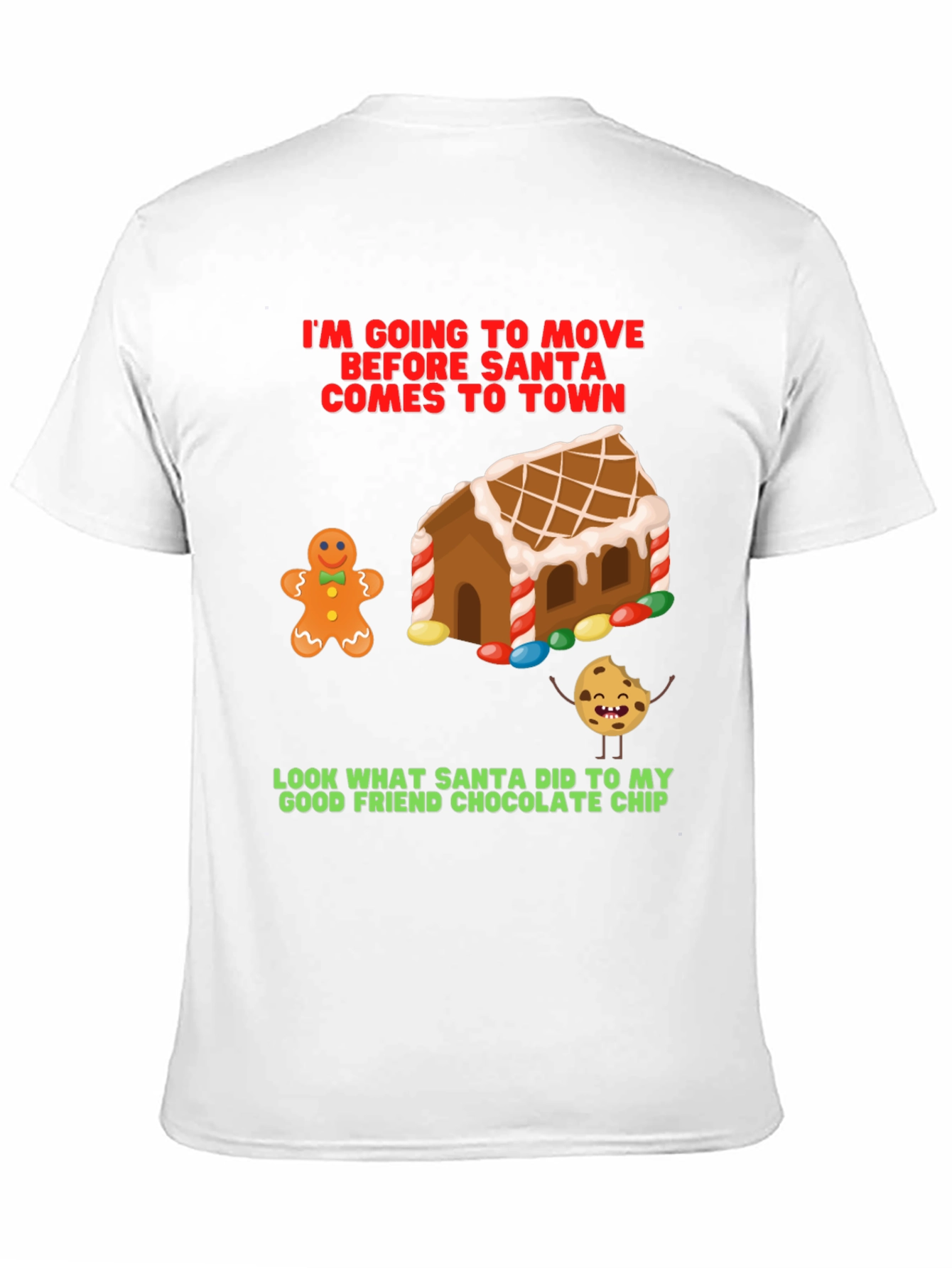 Funny Christmas T-Shirt: Gingerbread & Cookie