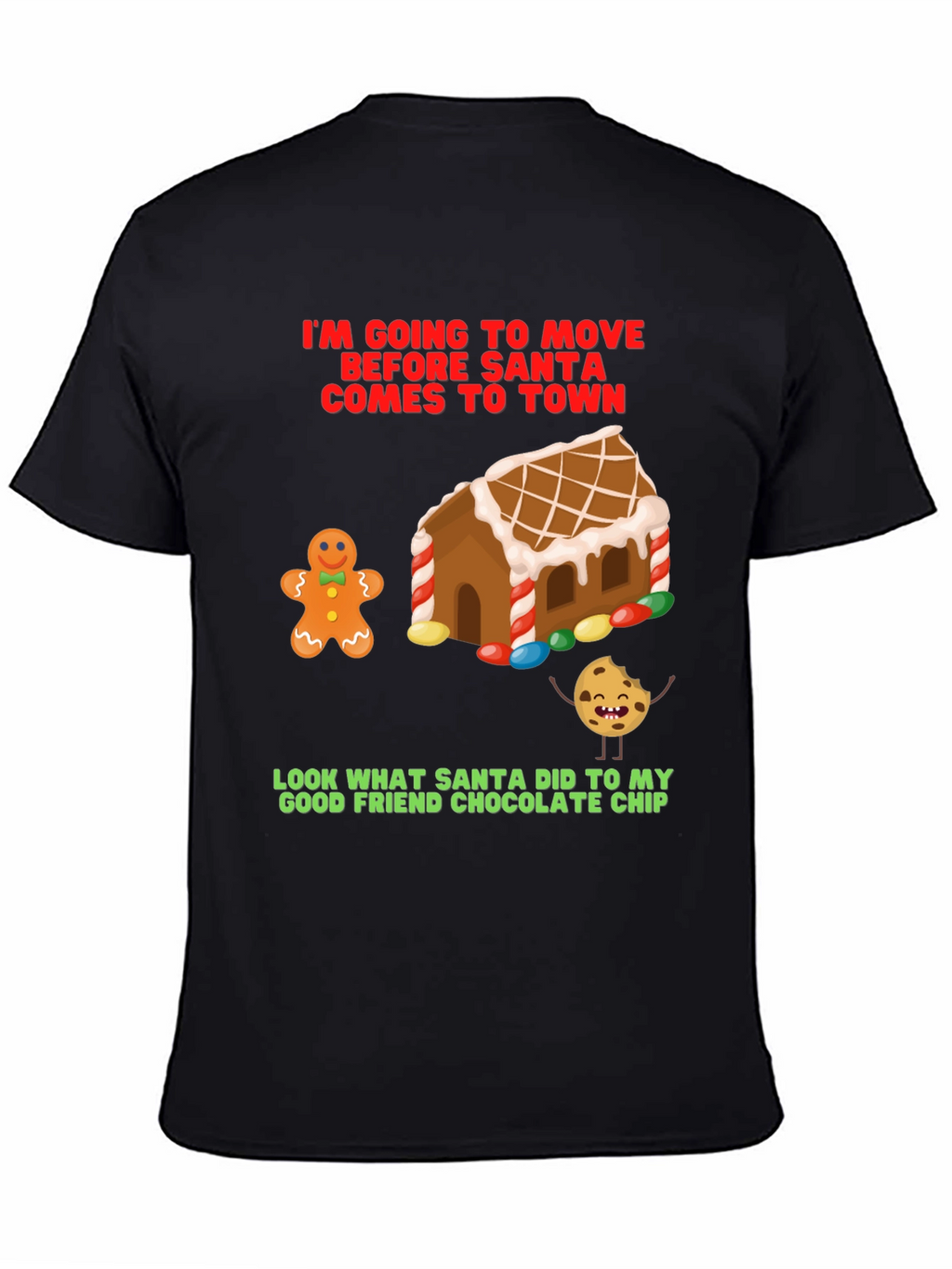Funny Christmas T-Shirt: Gingerbread & Cookie