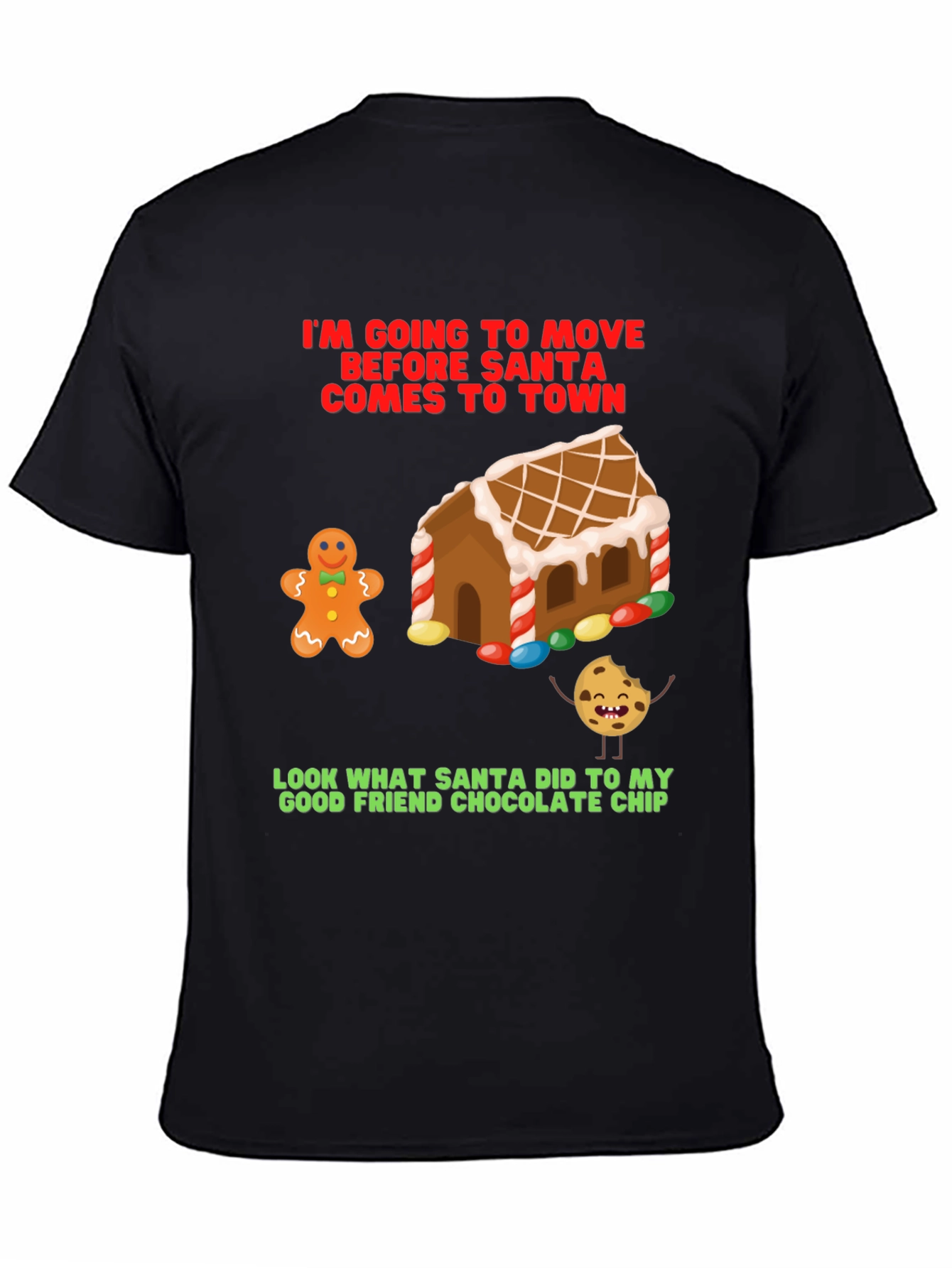 Funny Christmas T-Shirt: Gingerbread & Cookie