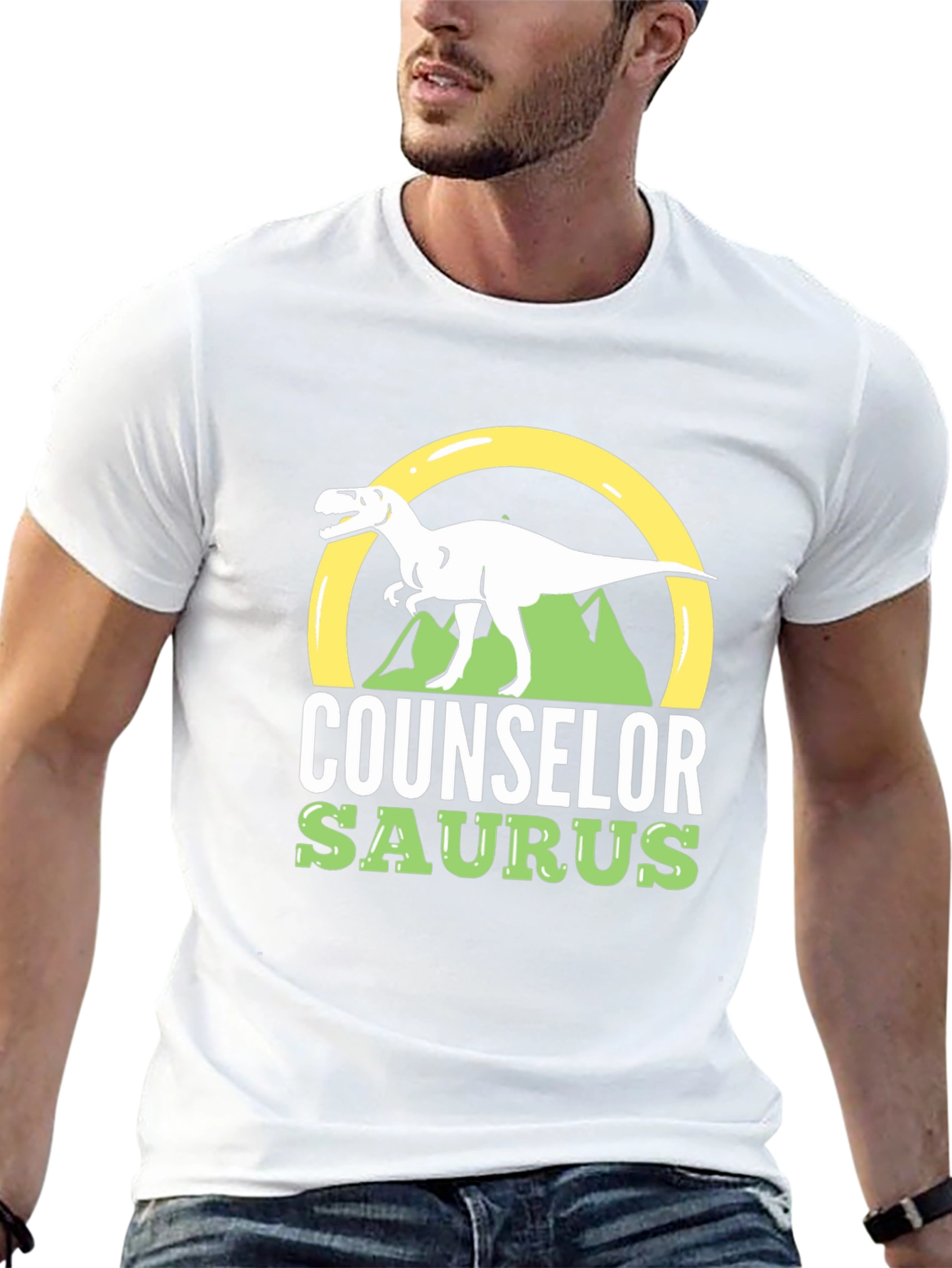 Counselor Saurus T-Shirt - Dinosaur Counselor Tee